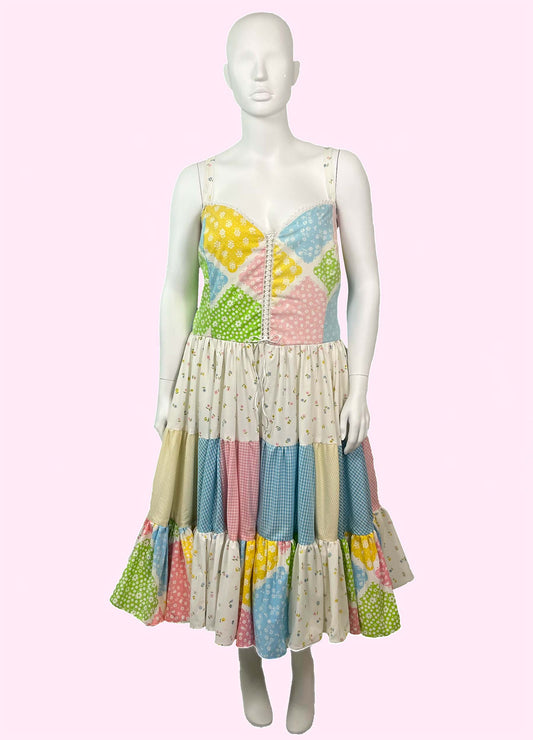 Picnic Sundress w/ Tiered Skirt (Size 3X)