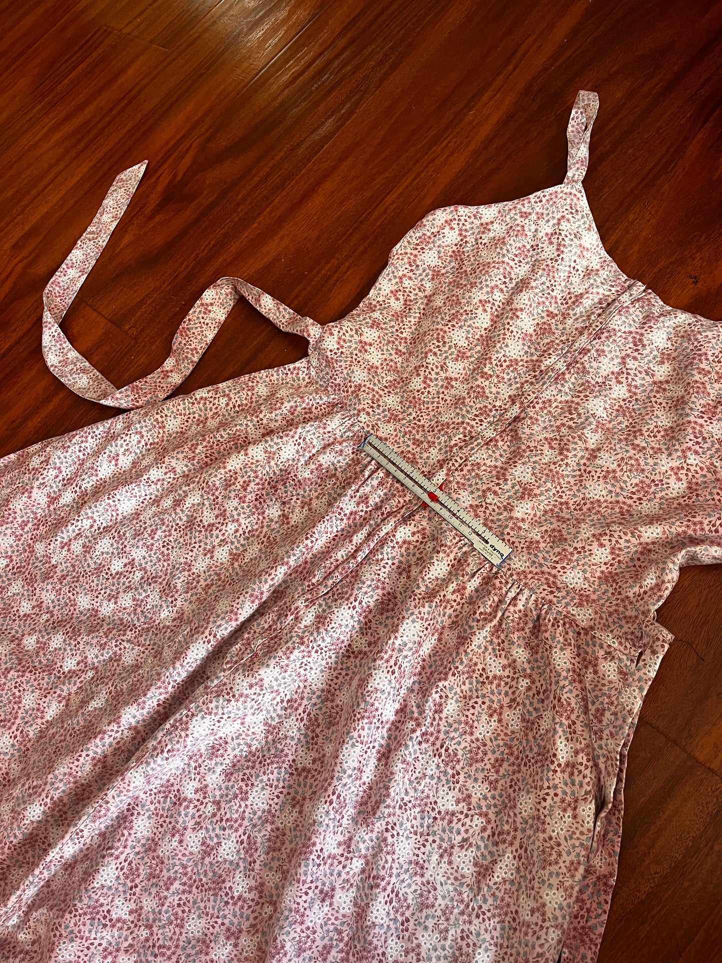 Vintage 1970's "Gunne Sax by Jessica McClintock" Pink Midi Sundress