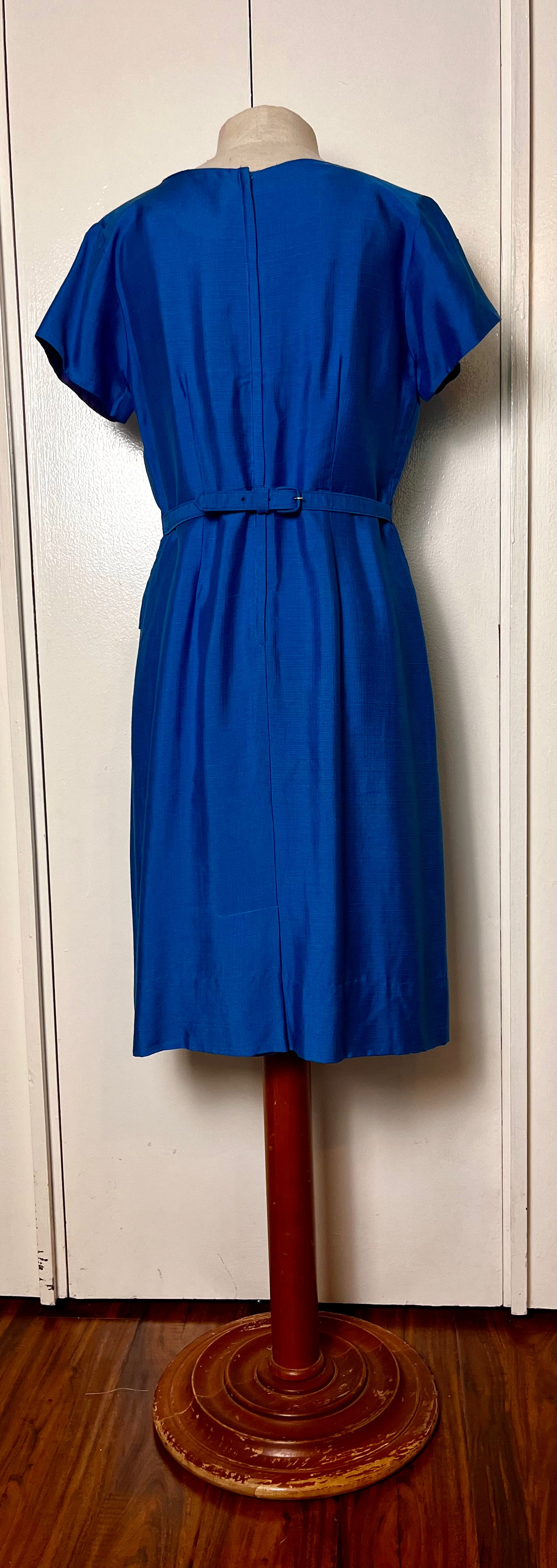 Vintage 1950's "Jule-Wyn of New York" Cerulean Blue Dress