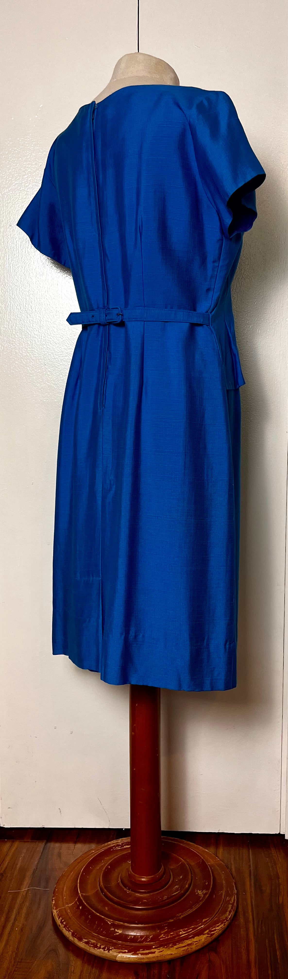 Vintage 1950's "Jule-Wyn of New York" Cerulean Blue Dress