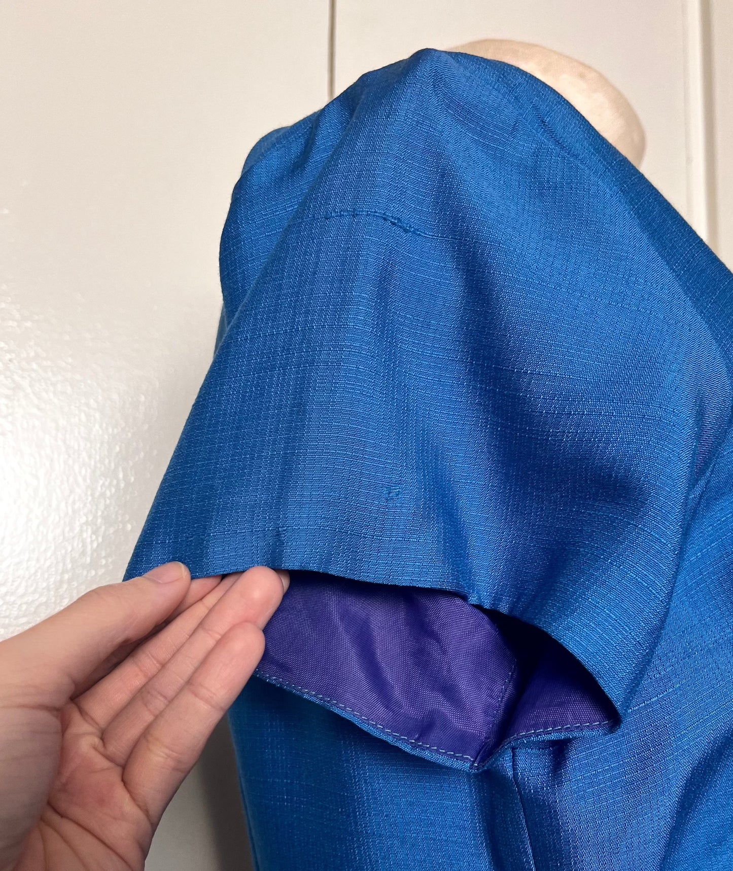 Vintage 1950's "Jule-Wyn of New York" Cerulean Blue Dress