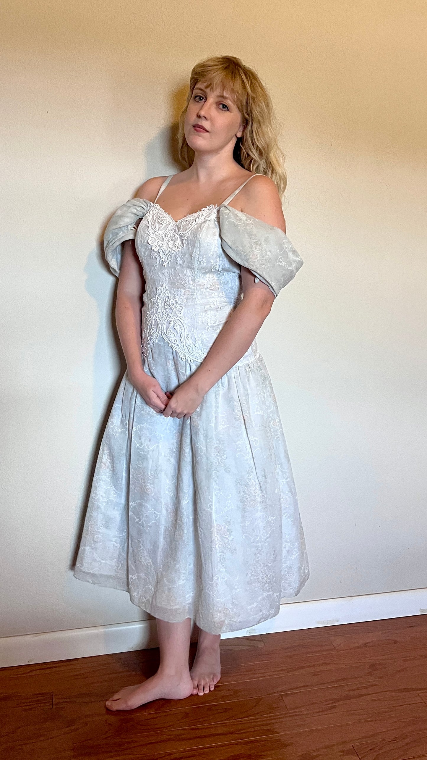 Vintage 1980’s "Scott McClintock" Blue and Lace Dress