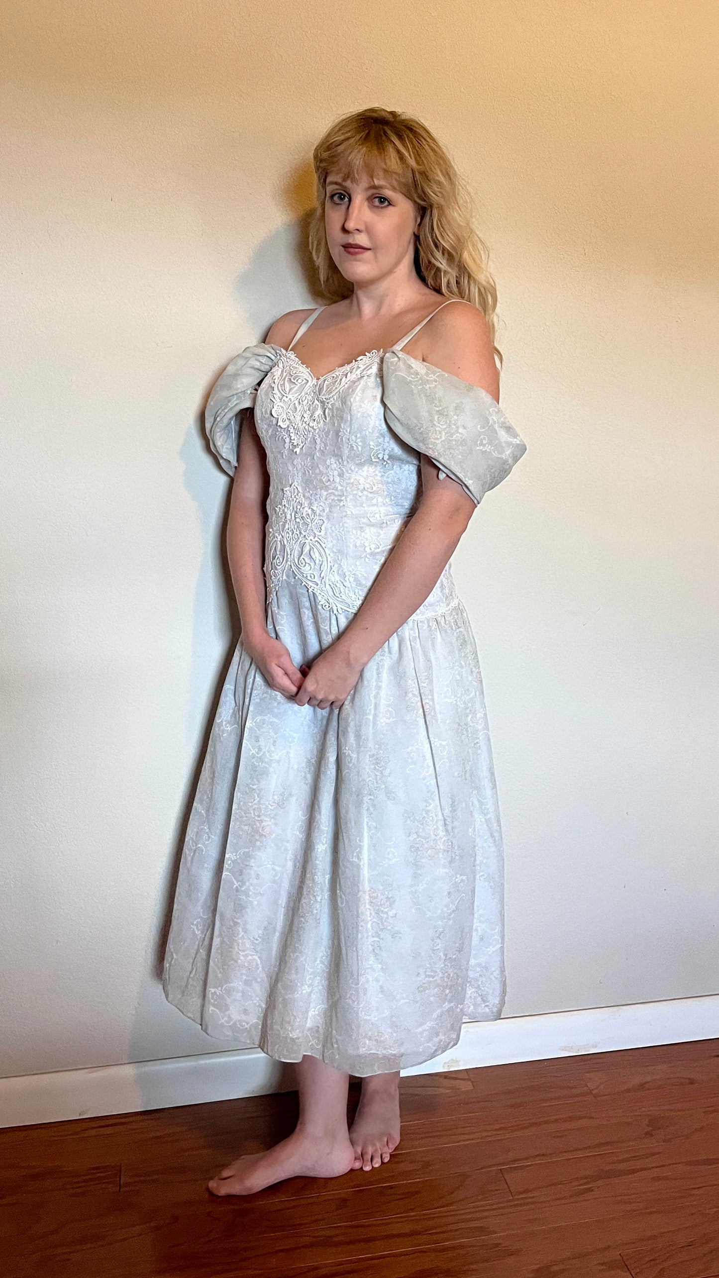 Vintage 1980’s "Scott McClintock" Blue and Lace Dress