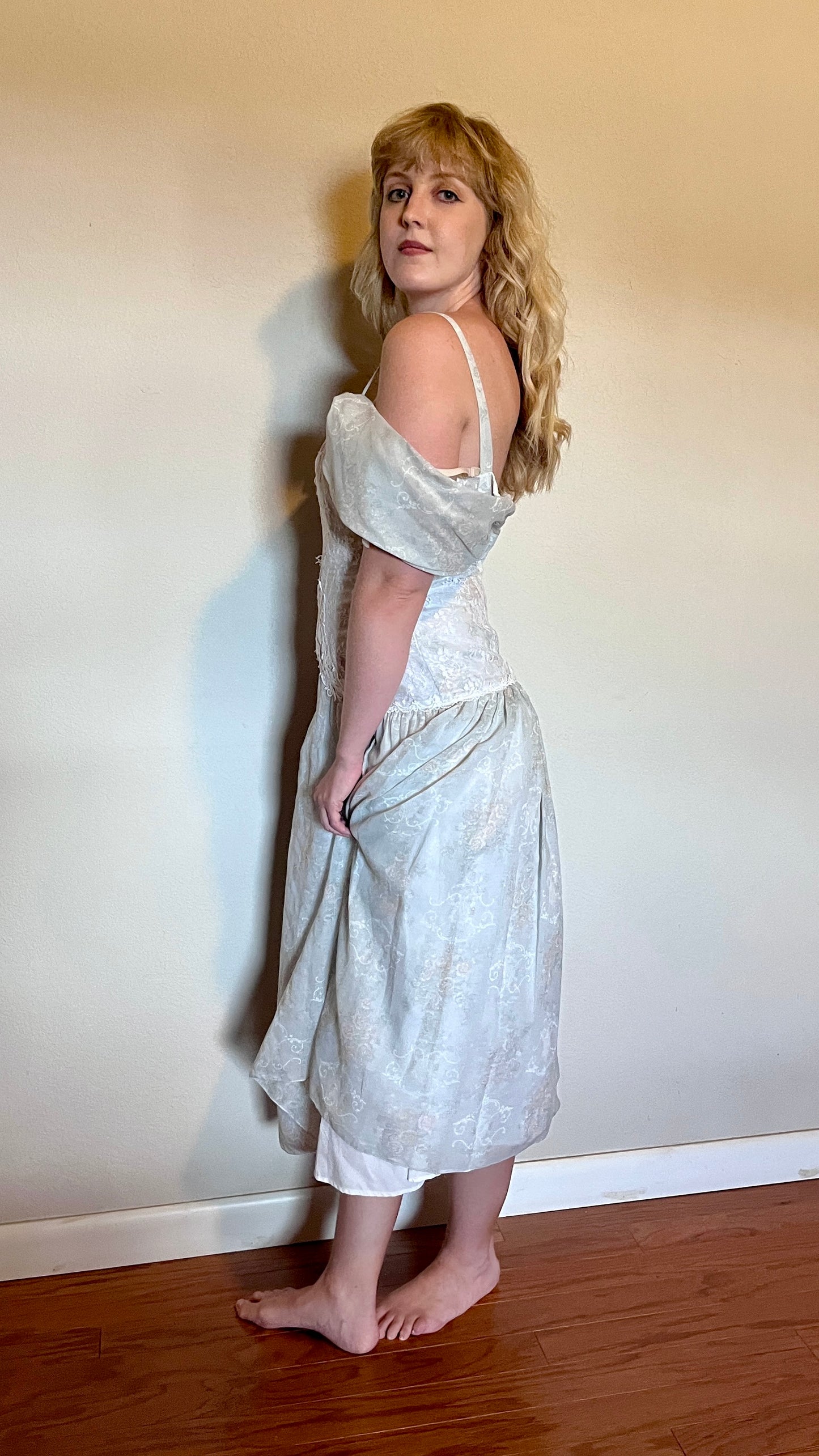 Vintage 1980’s "Scott McClintock" Blue and Lace Dress
