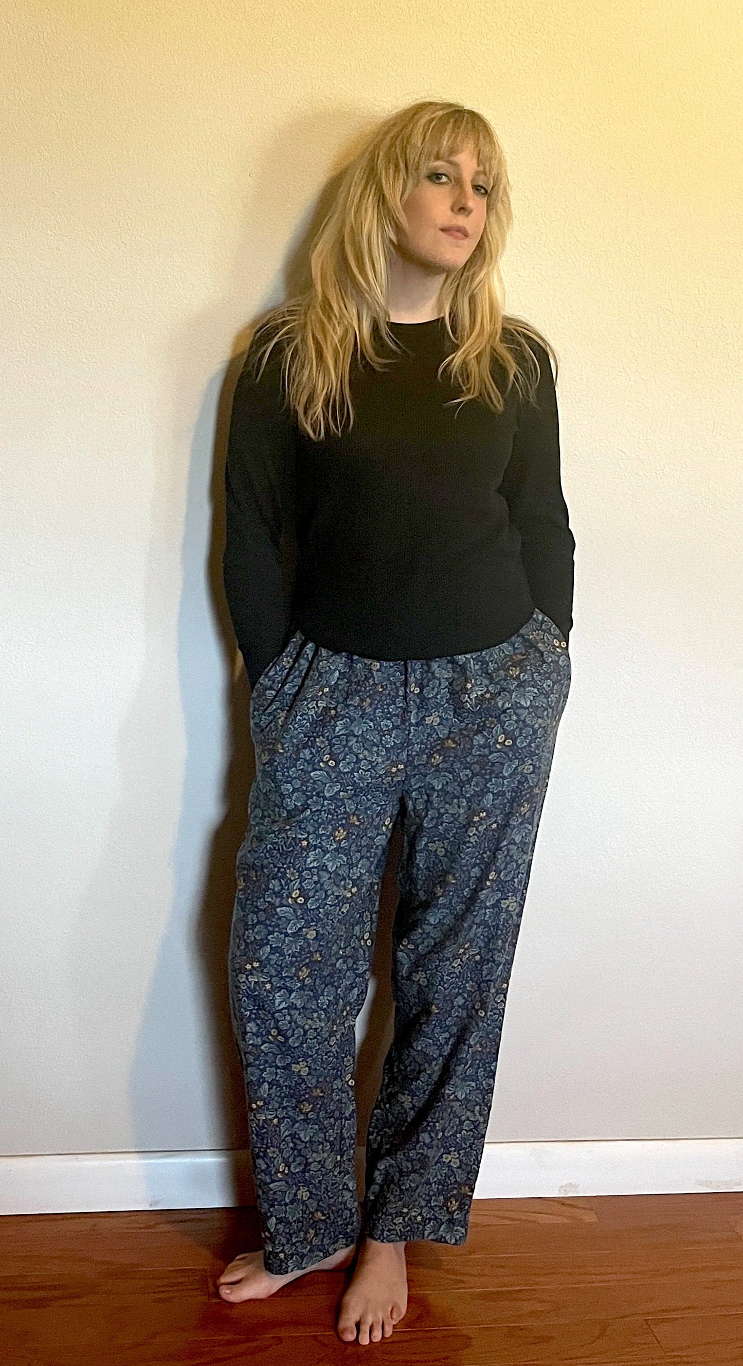 Vintage 1990's "Laura Ashley" Teal Floral Pants