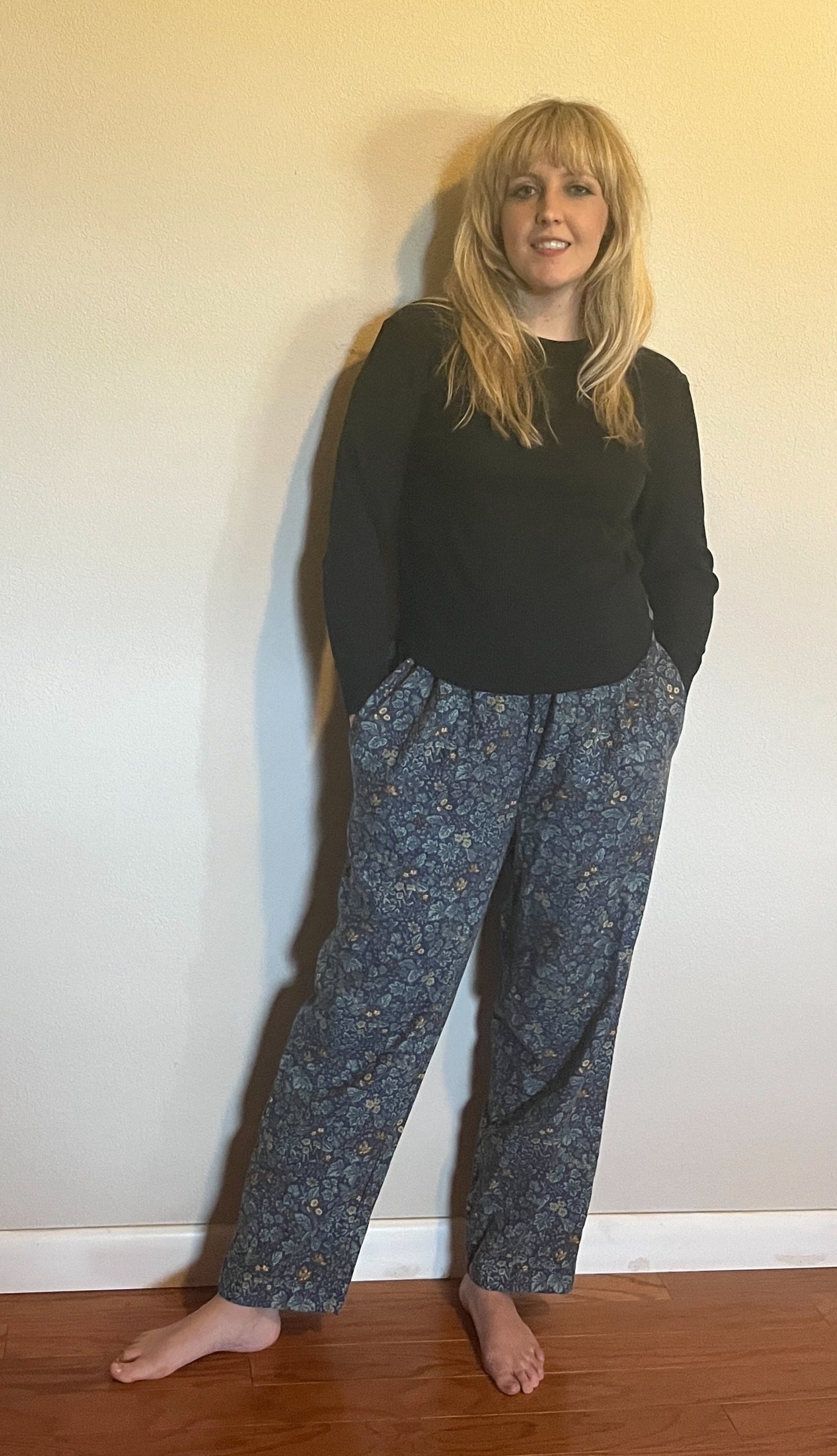 Vintage 1990's "Laura Ashley" Teal Floral Pants