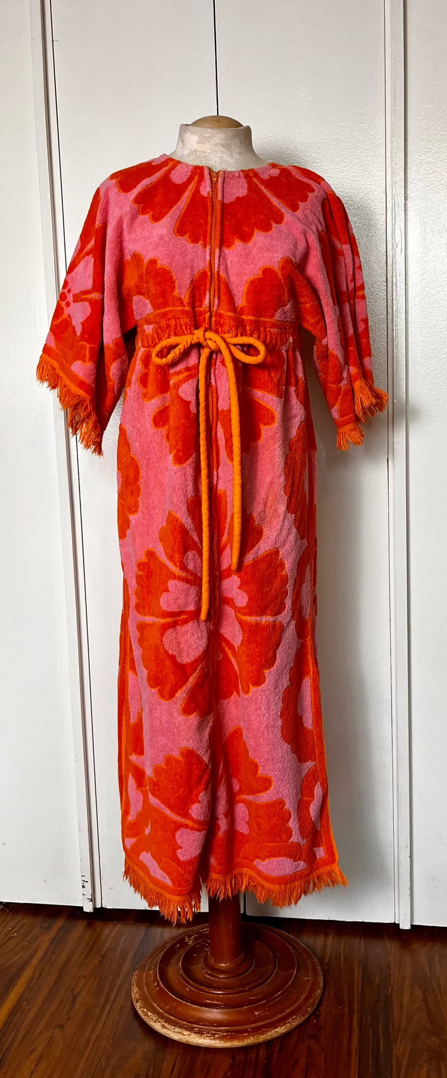 Vintage 1960's Stevens Utica Caftan Towel Dress Vintage 1960's Stevens Utica Caftan Towel Dress
