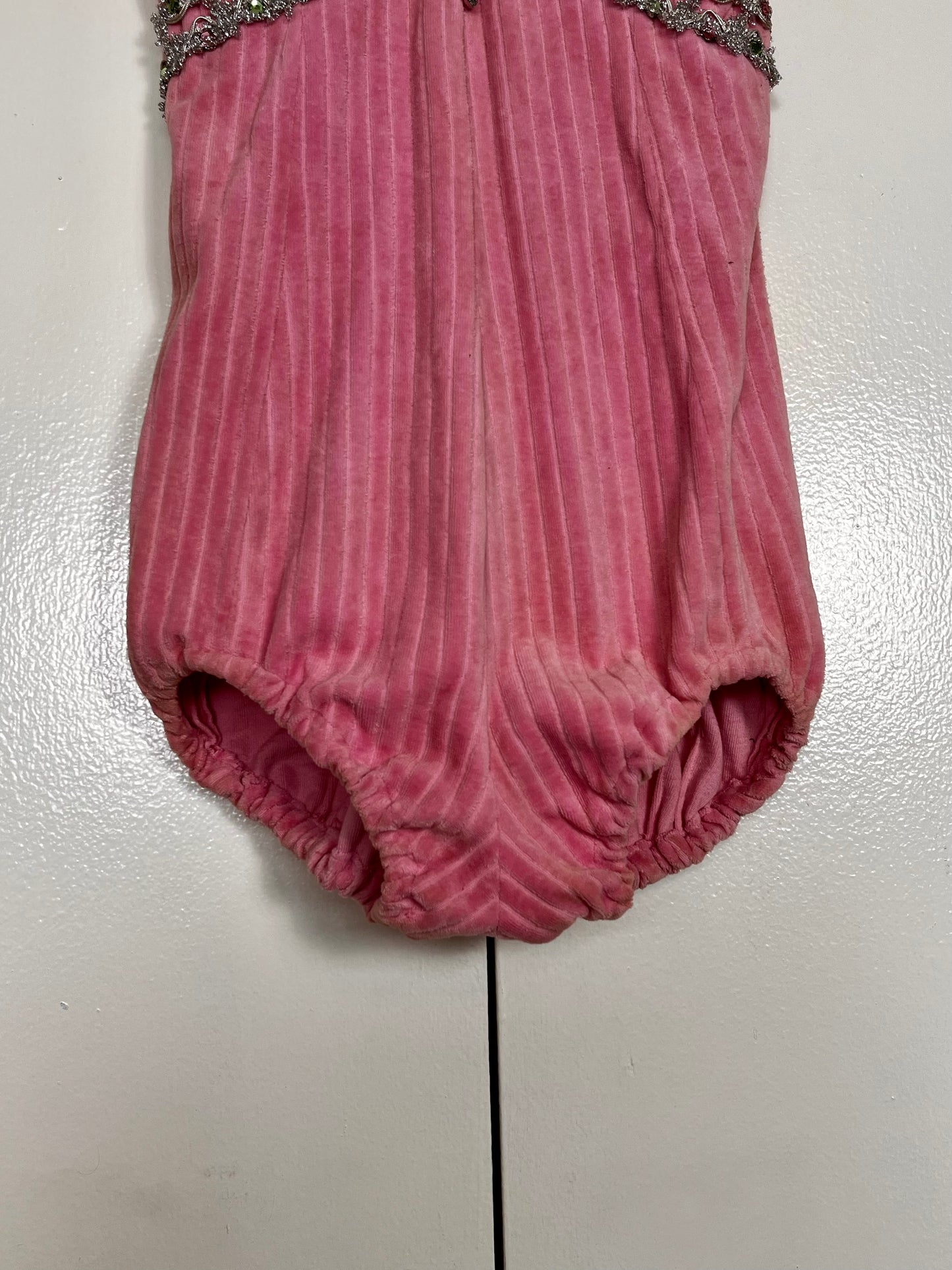 Vintage Pink Bejeweled Showgirl's Costume