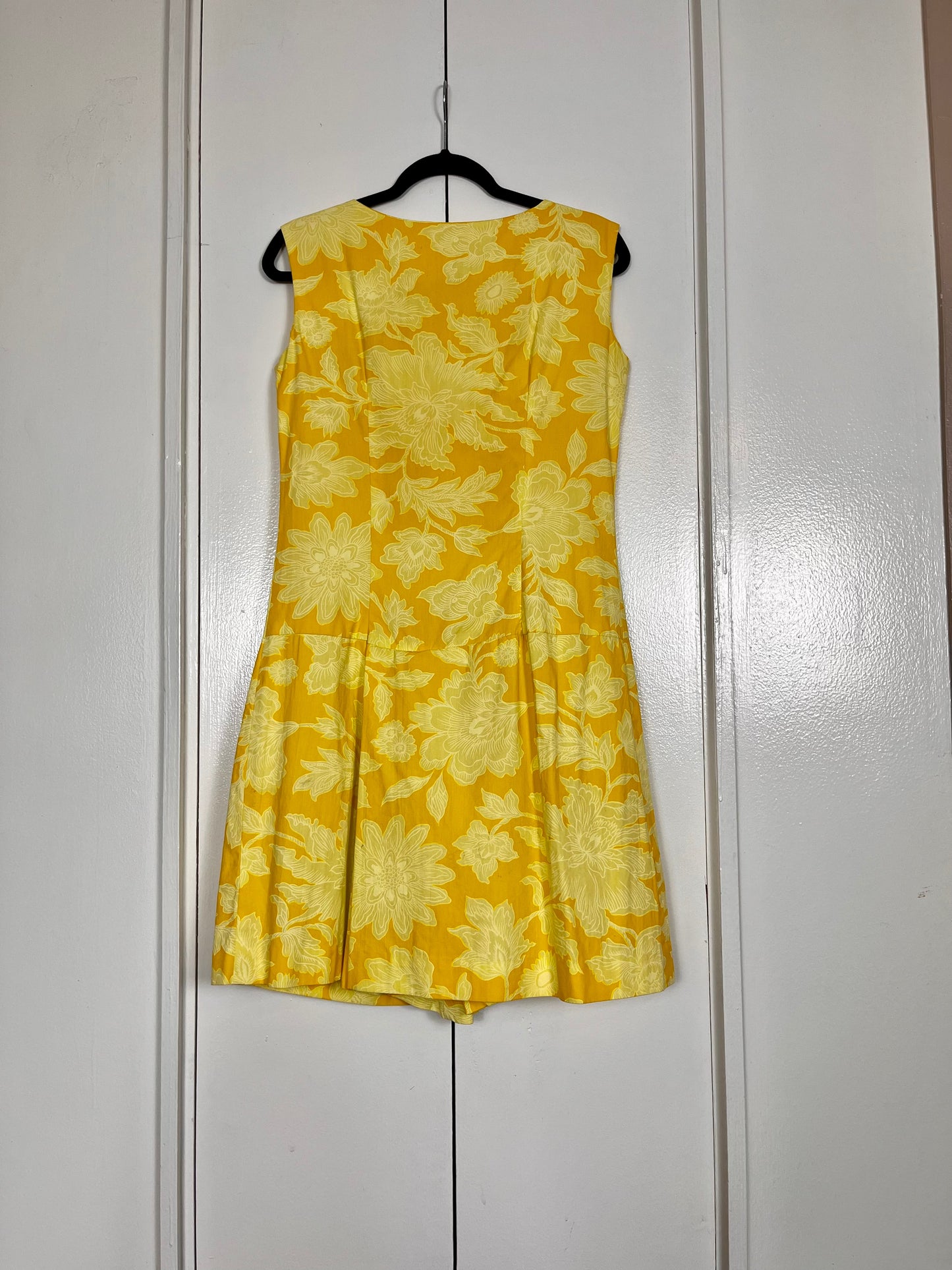 Vintage 1960's "Shaker Square by Bill Sims" Yellow Floral Romper
