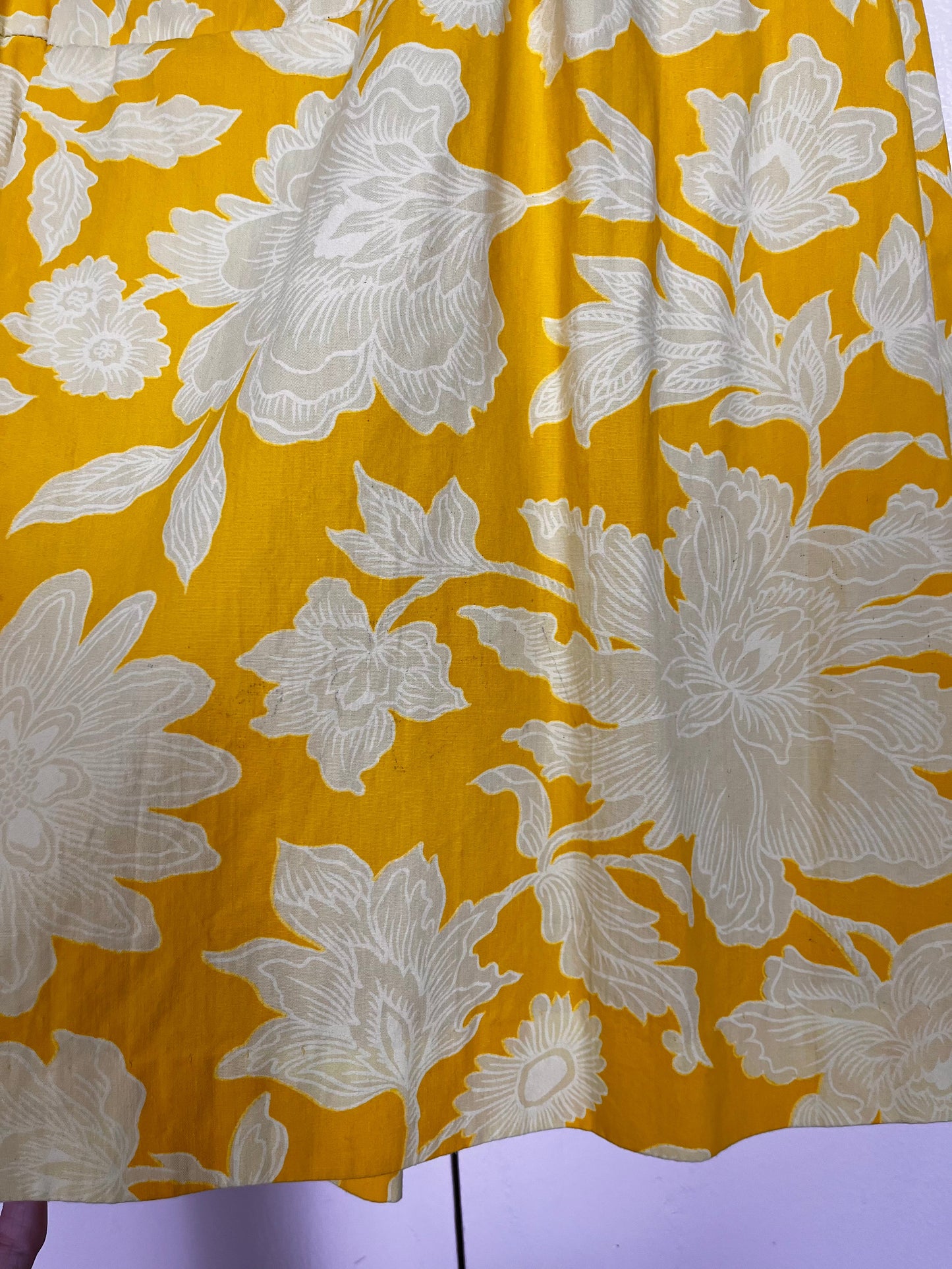Vintage 1960's "Shaker Square by Bill Sims" Yellow Floral Romper
