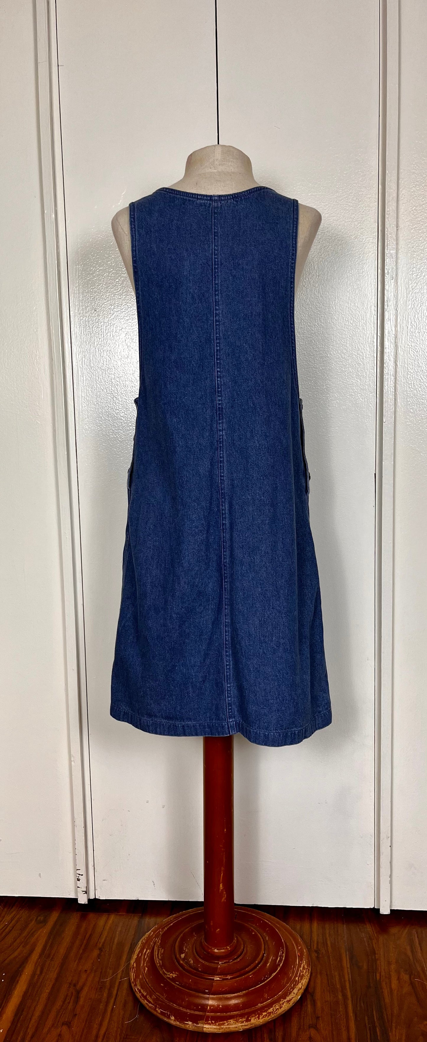 Vintage 1990's "Mizz Lizz" Denim Dungarees Dress