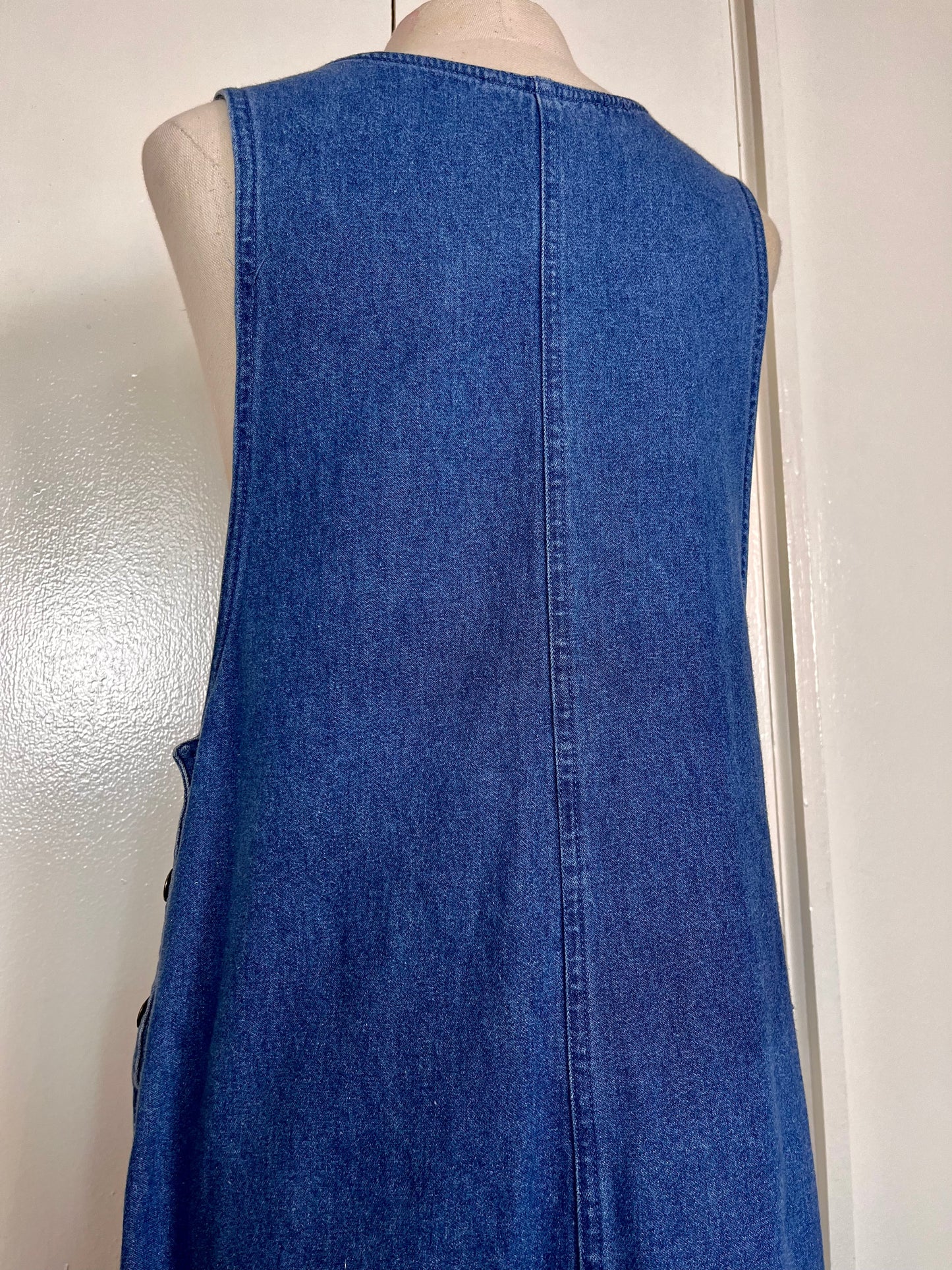 Vintage 1990's "Mizz Lizz" Denim Dungarees Dress
