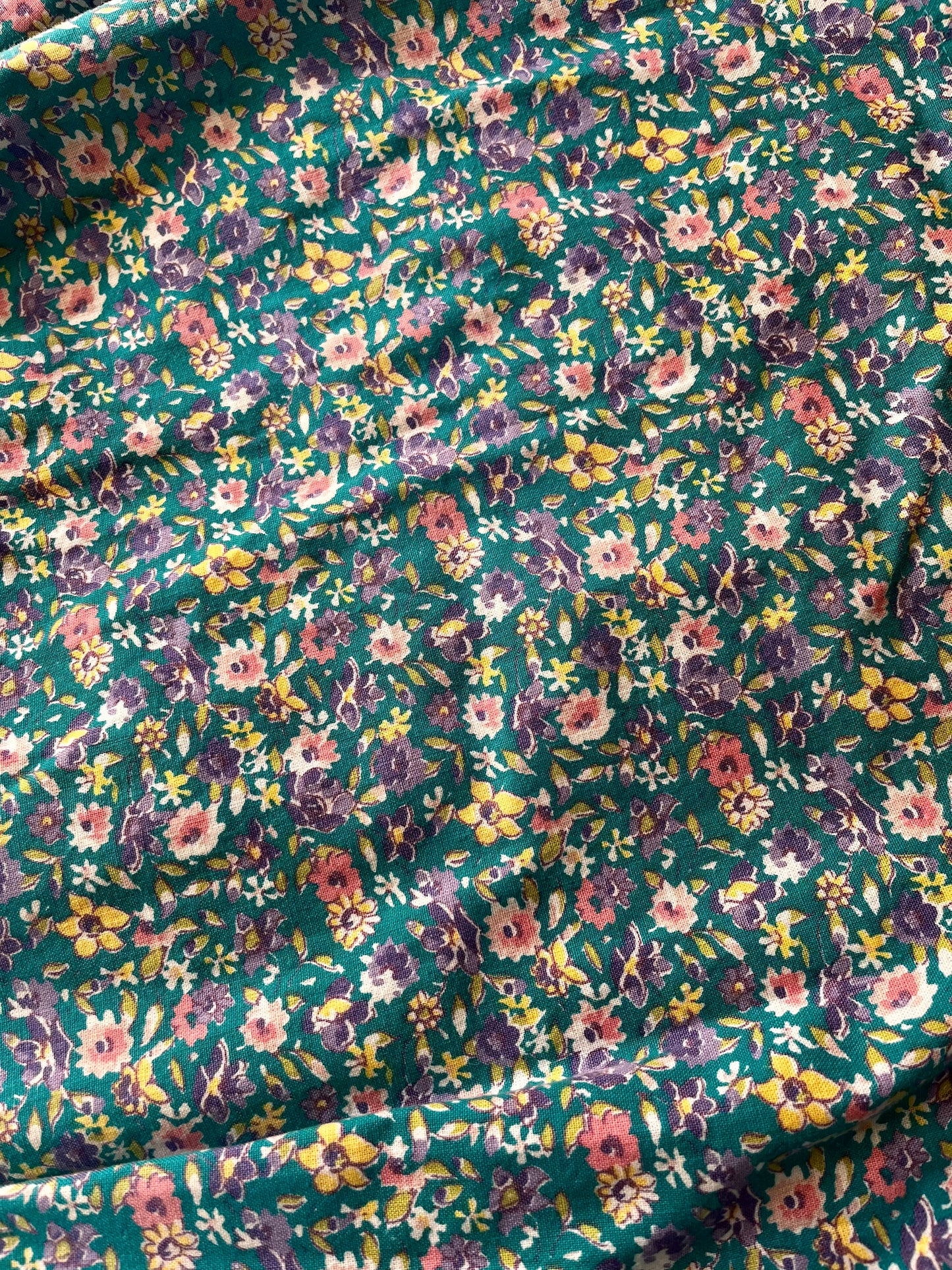 Vintage 1990's "Laura Ashley" Turquoise Floral Tent Dress