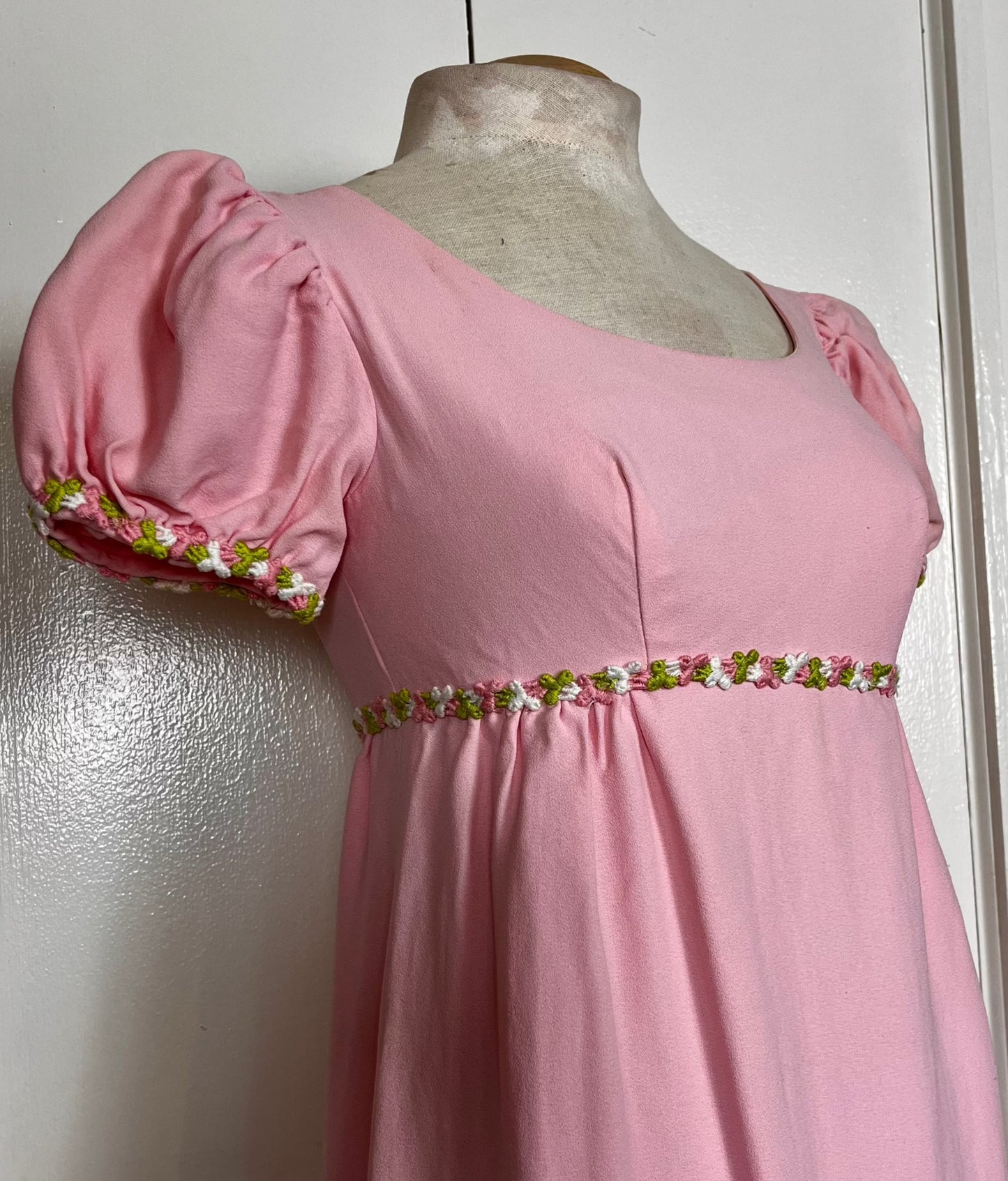 Vintage 1960's Pink Micro Mini Babydoll Dress