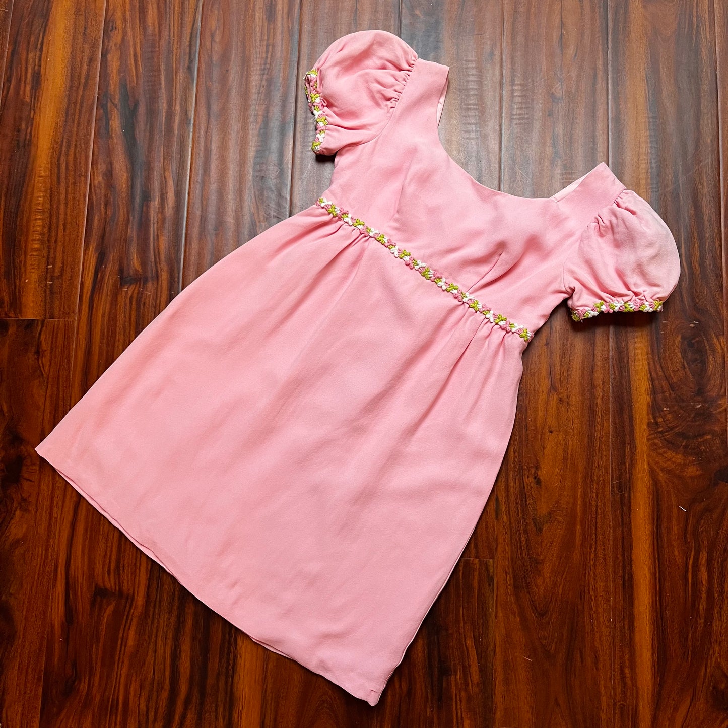 Vintage 1960's Pink Micro Mini Babydoll Dress