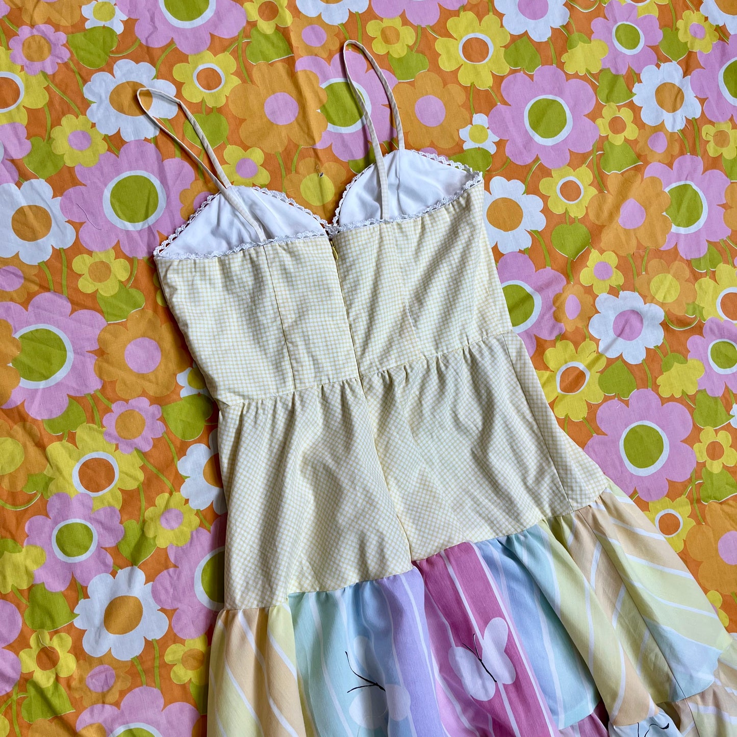 Picnic Sundress w/ Tiered Skirt (Size M)