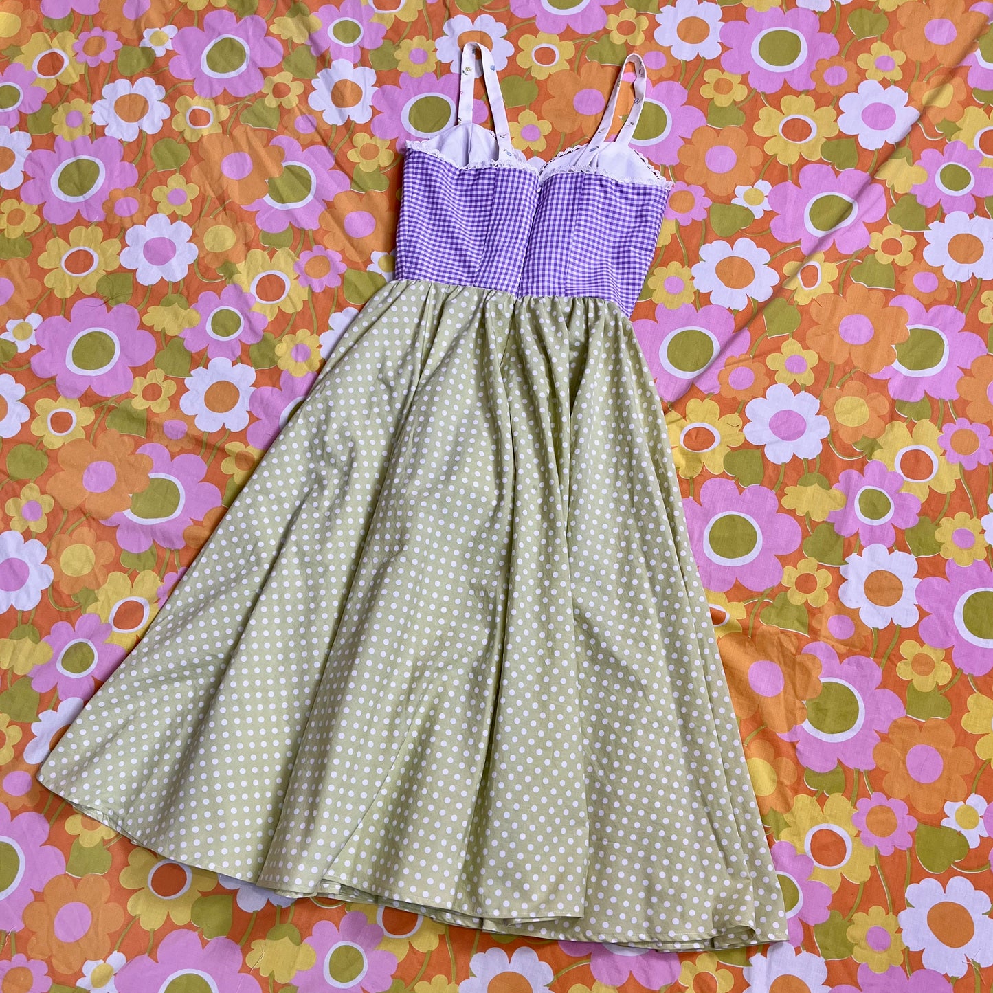 Picnic Sundress w/ Circle Skirt (Size XXS)