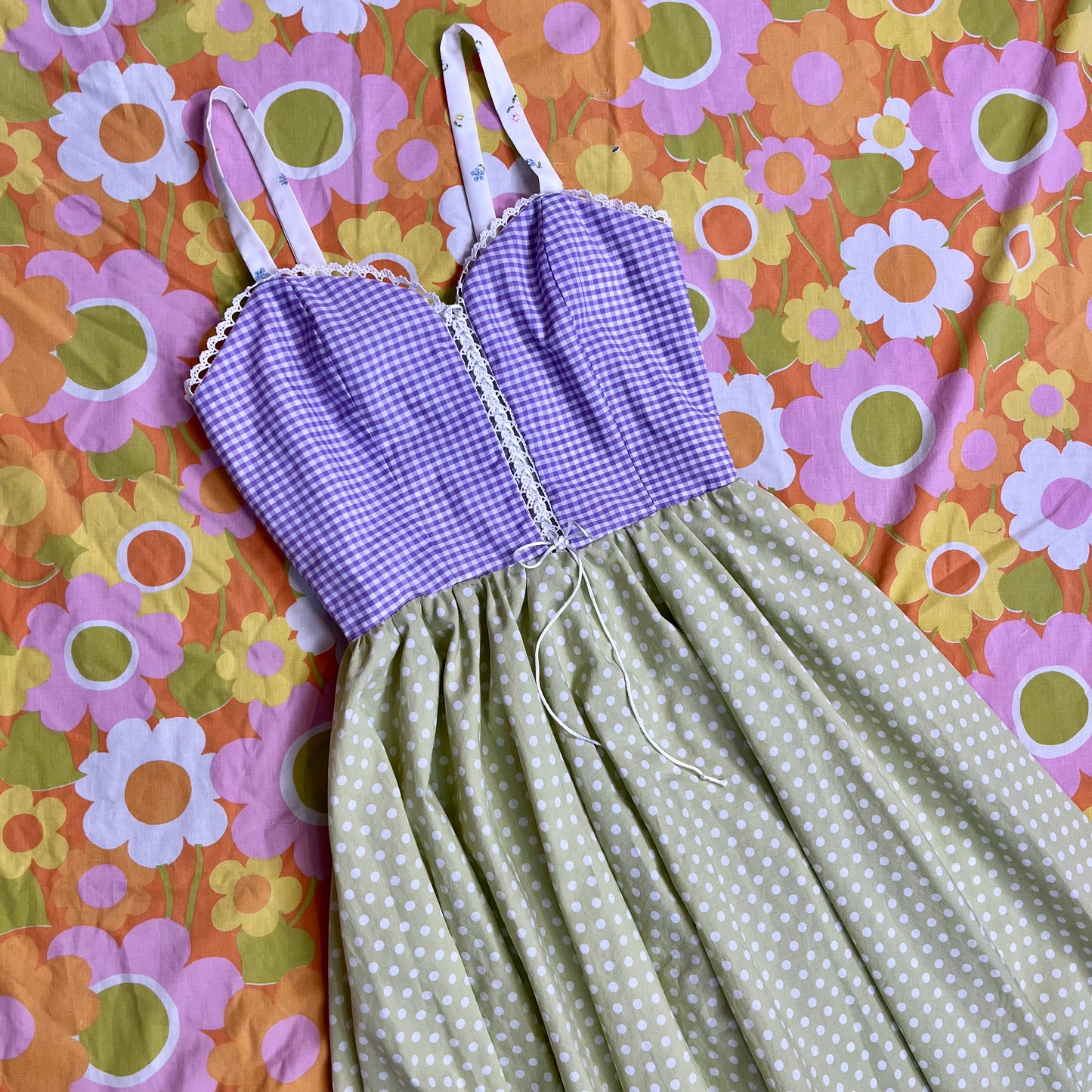Picnic Sundress w/ Circle Skirt (Size XXS)