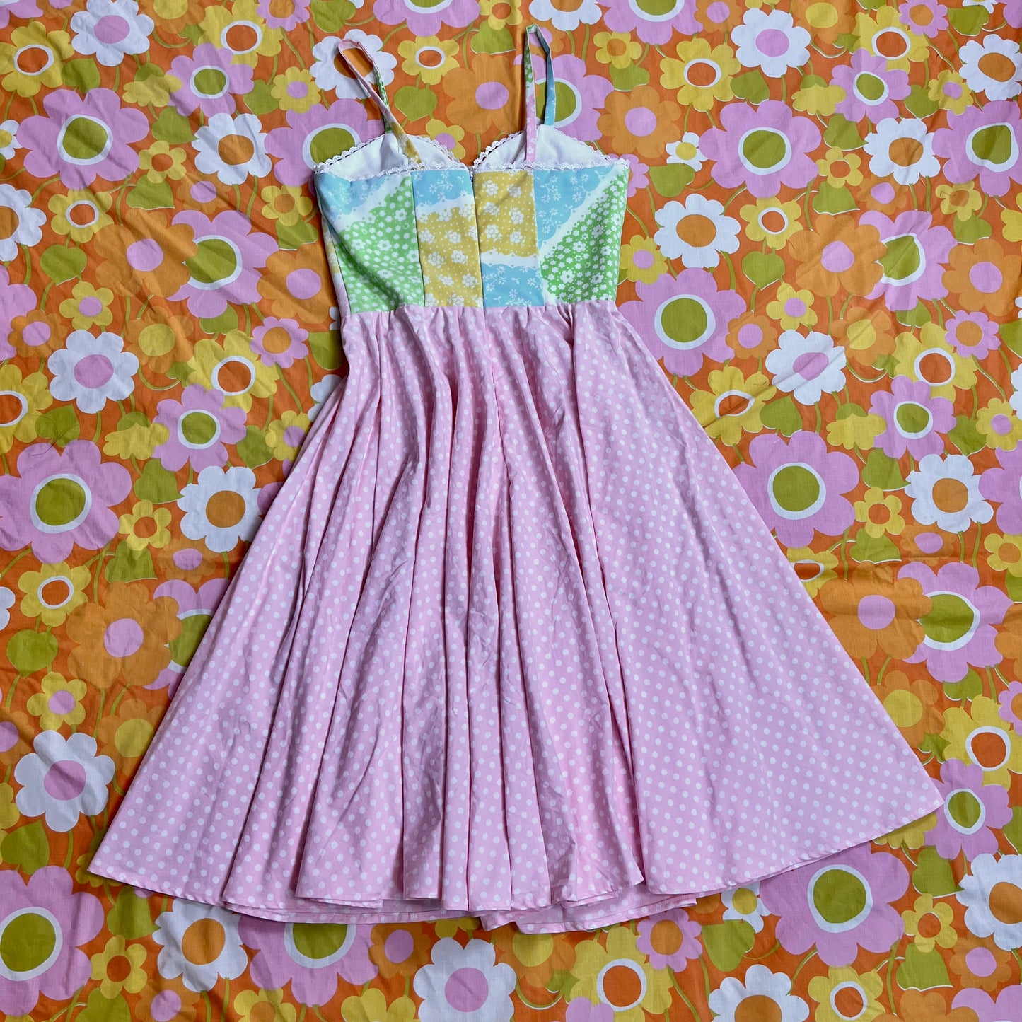 Picnic Sundress w/ Circle Skirt (Size XS)