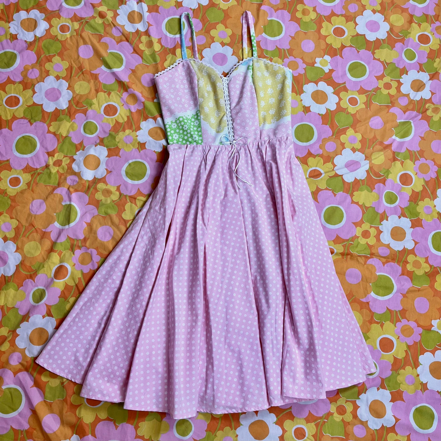 Picnic Sundress w/ Circle Skirt (Size XS)
