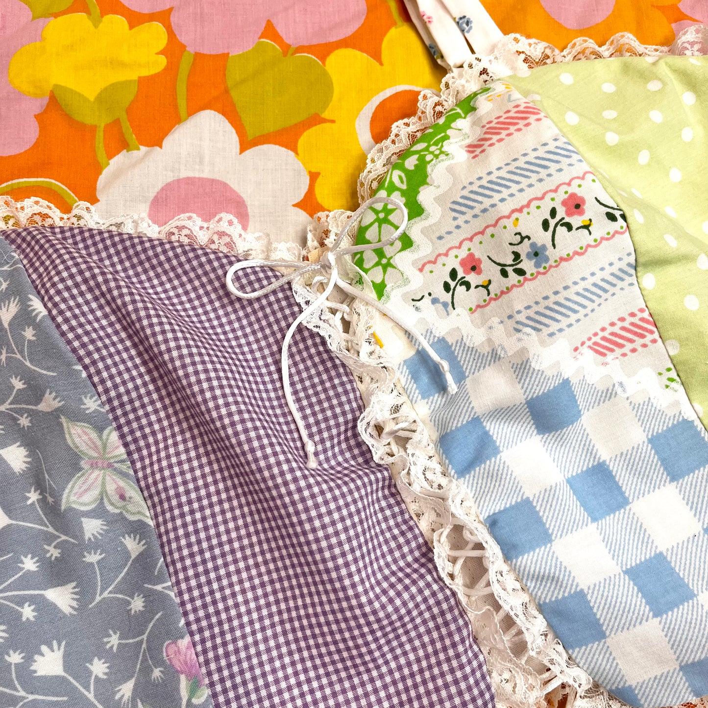 "Patchwork Picnic" Corset Top (Size M)