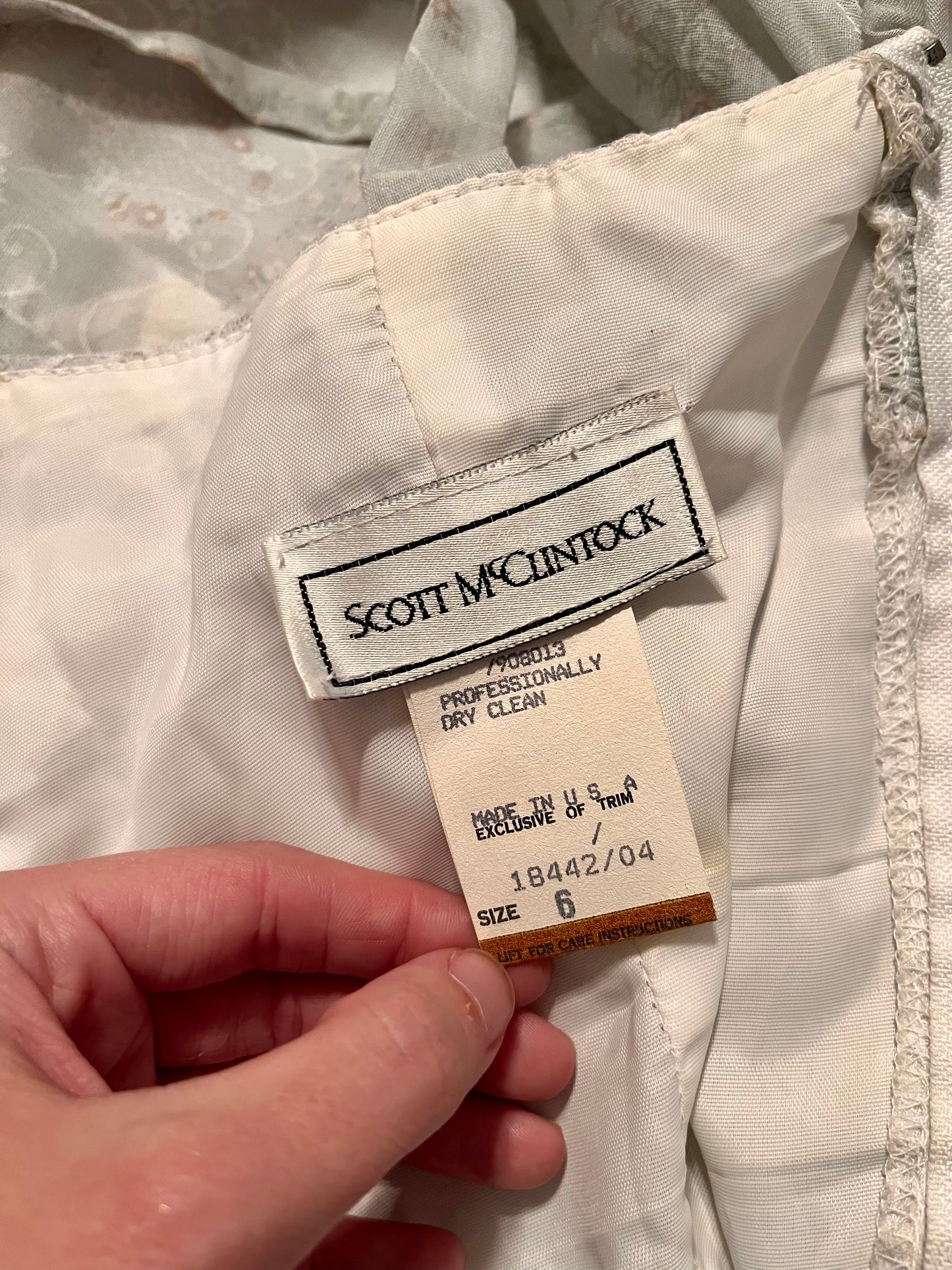 Vintage 1980’s "Scott McClintock" Blue and Lace Dress