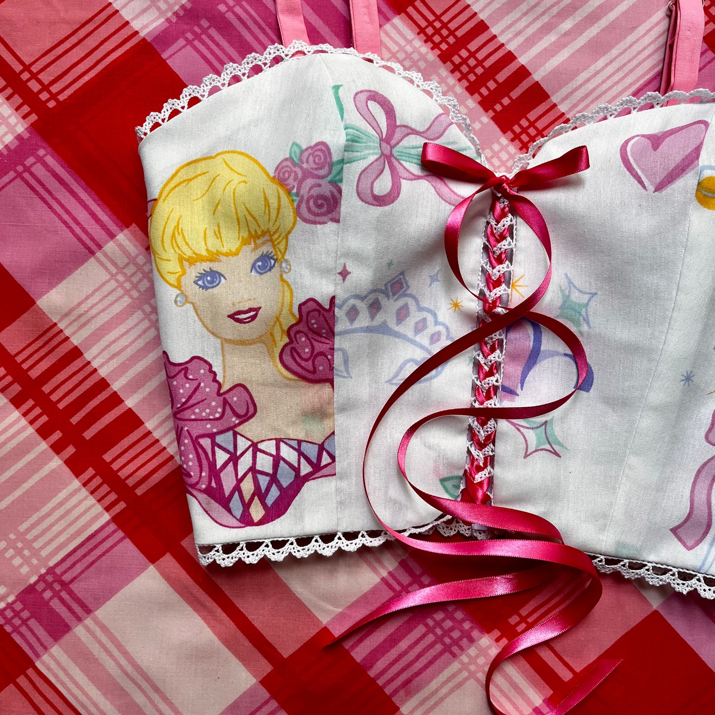 “Nostalgia” Corset Top in Dollhouse Pink
