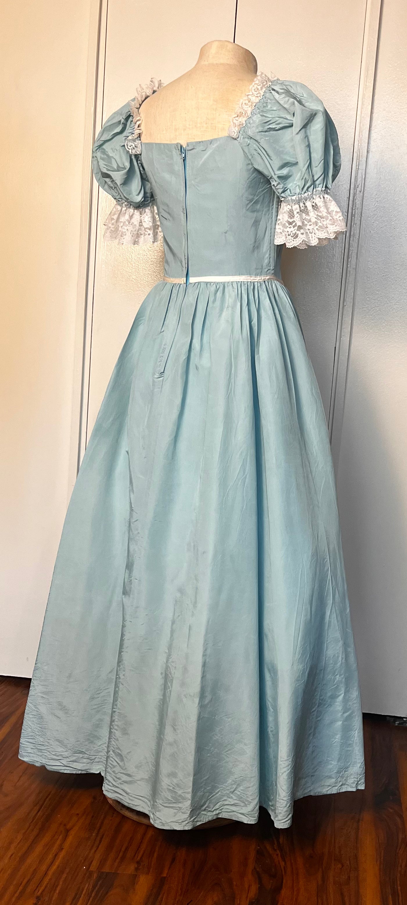 Vintage 1970's "JCPenney" Blue Gown (in the style of Gunne Sax)