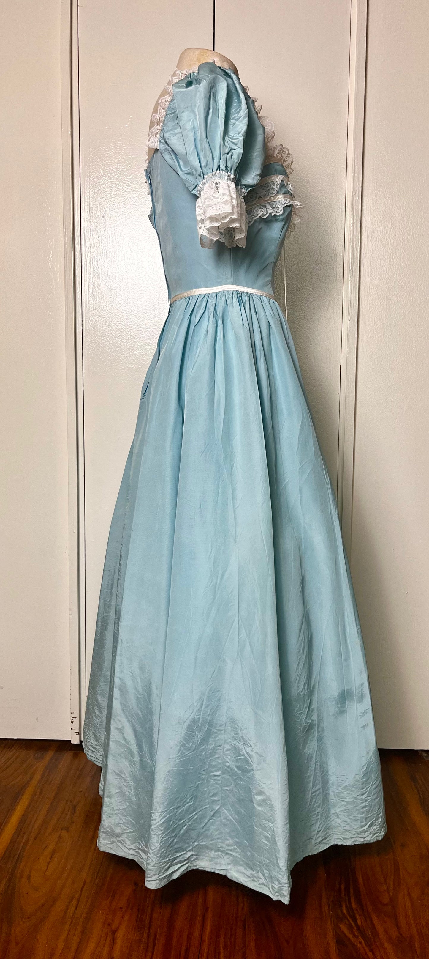 Vintage 1970's "JCPenney" Blue Gown (in the style of Gunne Sax)