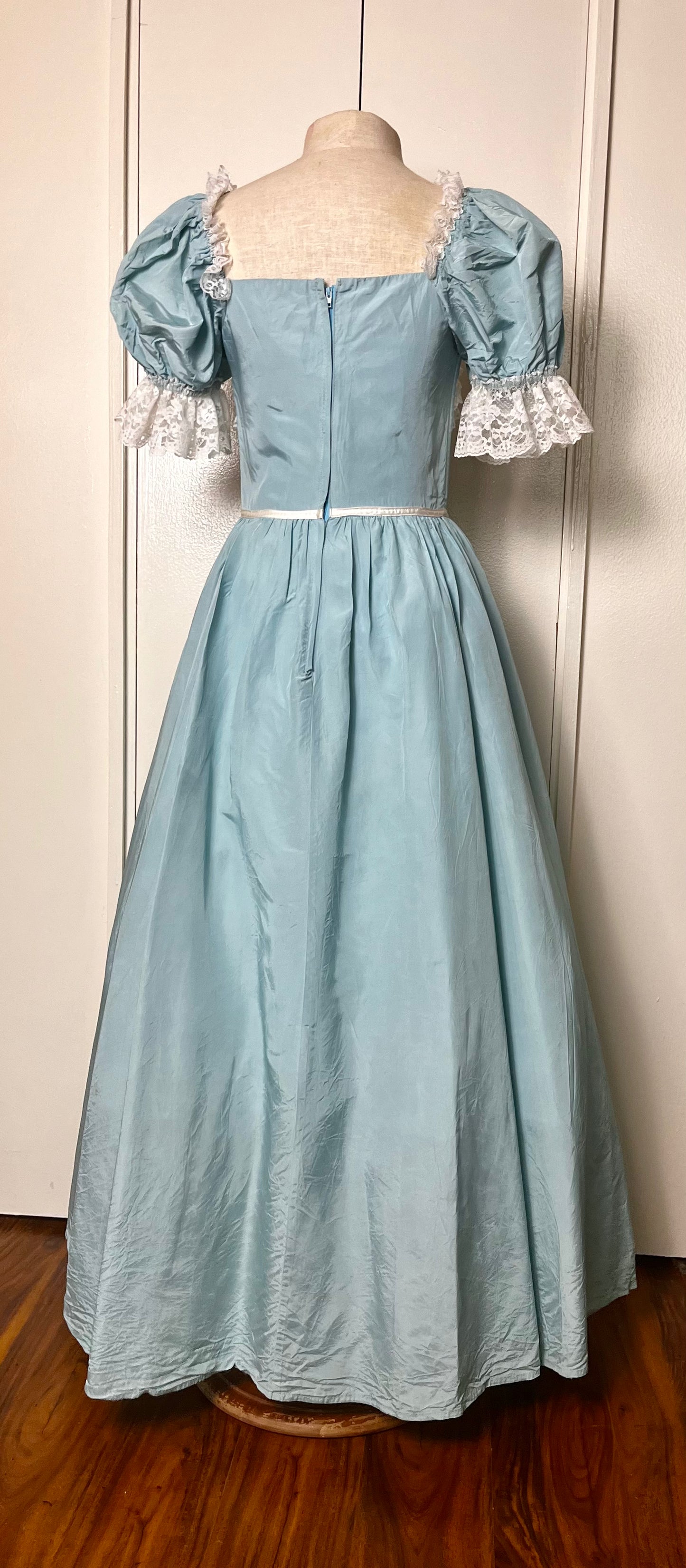 Vintage 1970's "JCPenney" Blue Gown (in the style of Gunne Sax)