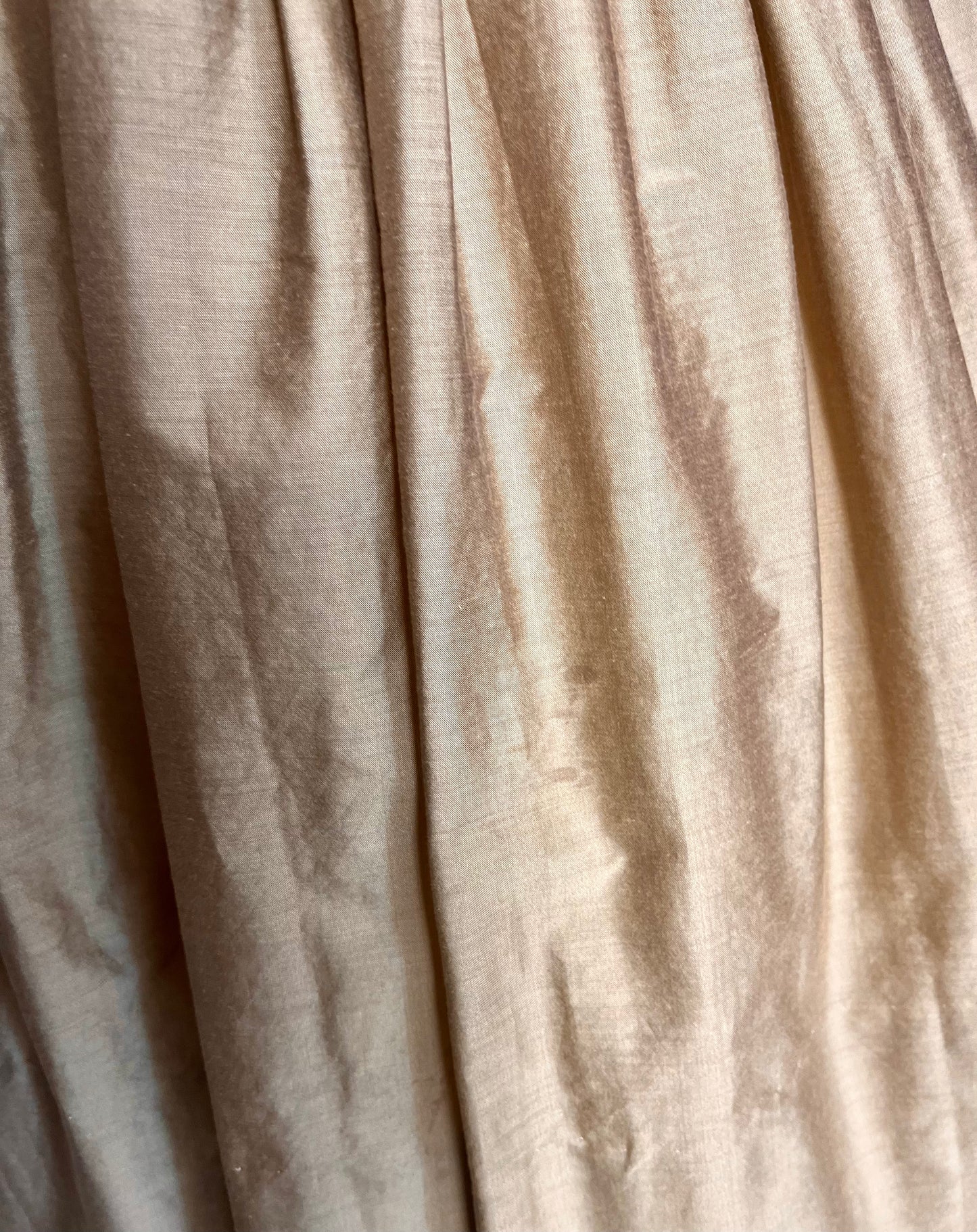 Vintage 1950's "Carole King" Brown Satin and Embellished Fit N Flare Dress