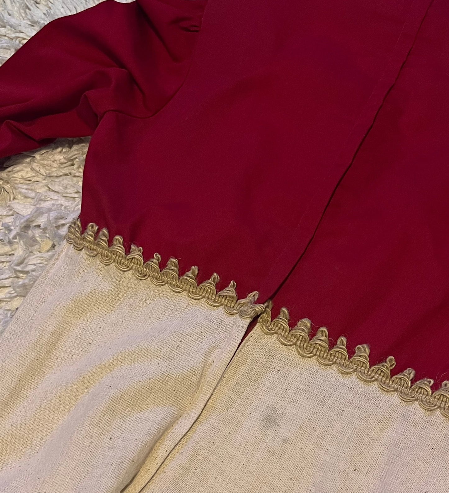 Vintage 1960's "Gunne Sax by Jessica McClintock" (Black Label) Red (Crimson Princess) Maxi Dress