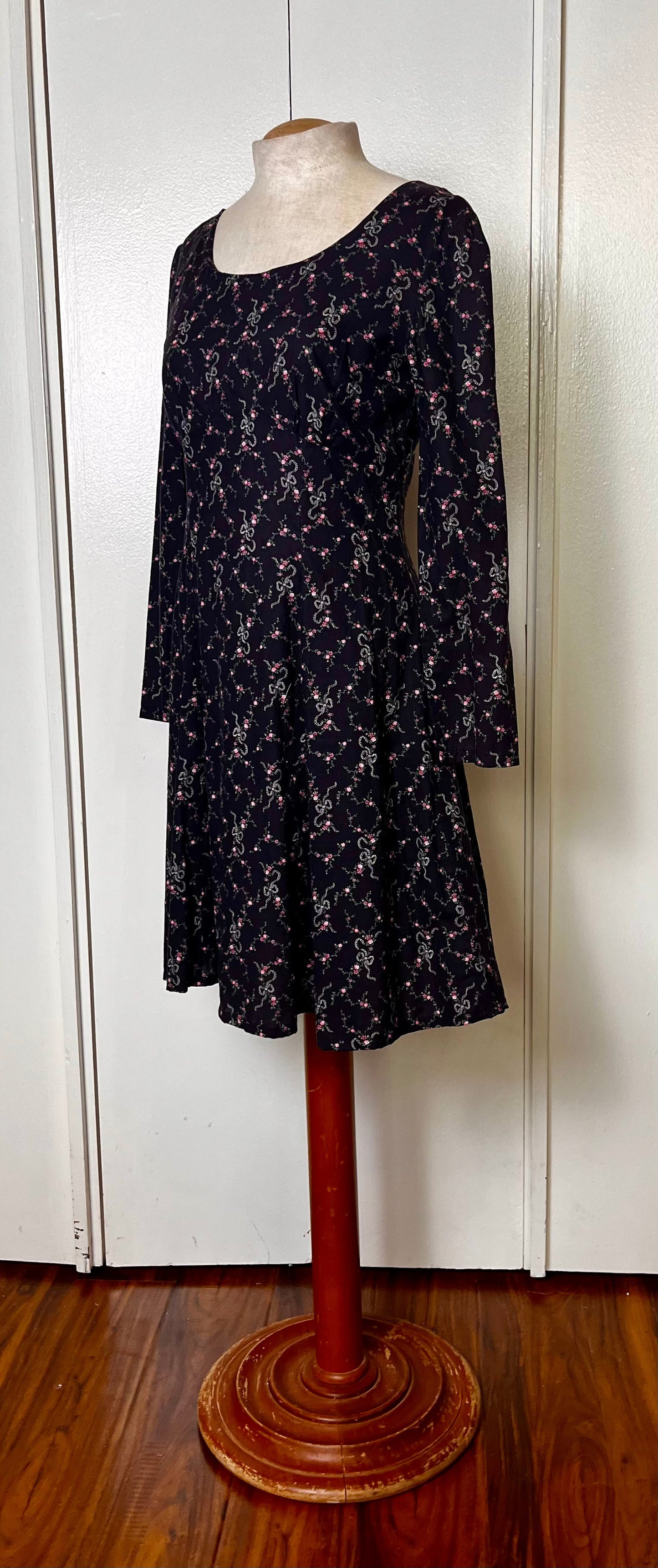 Vintage 1980's "Home-Sewn" Wamsutta-Calico Mini Dress