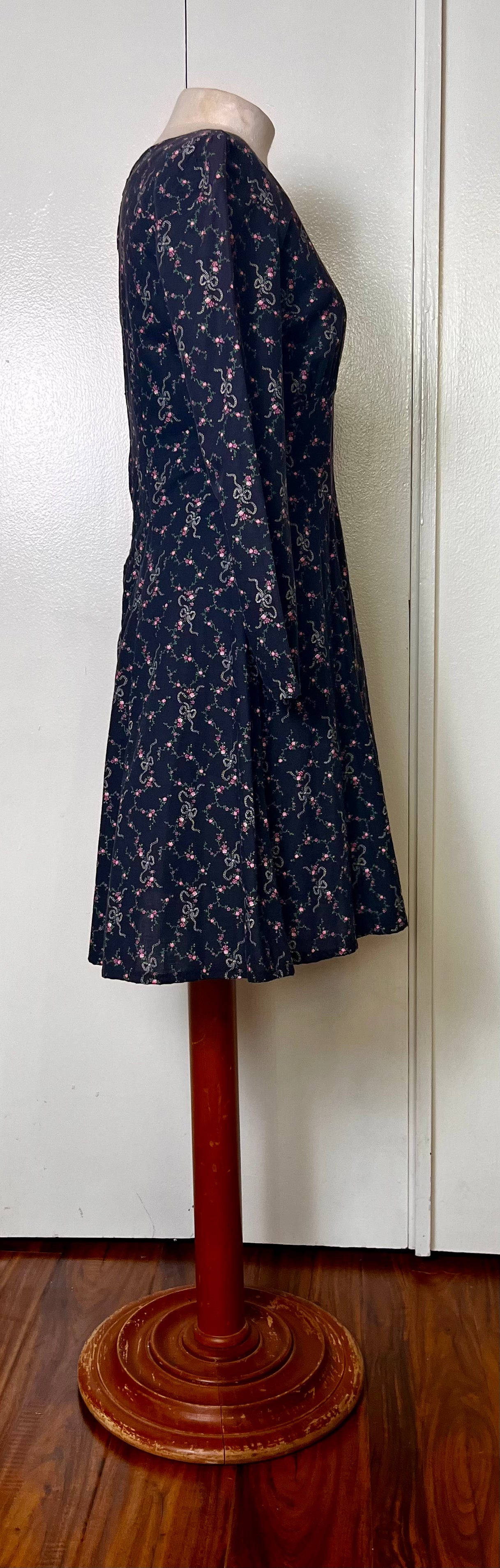 Vintage 1980's "Home-Sewn" Wamsutta-Calico Mini Dress