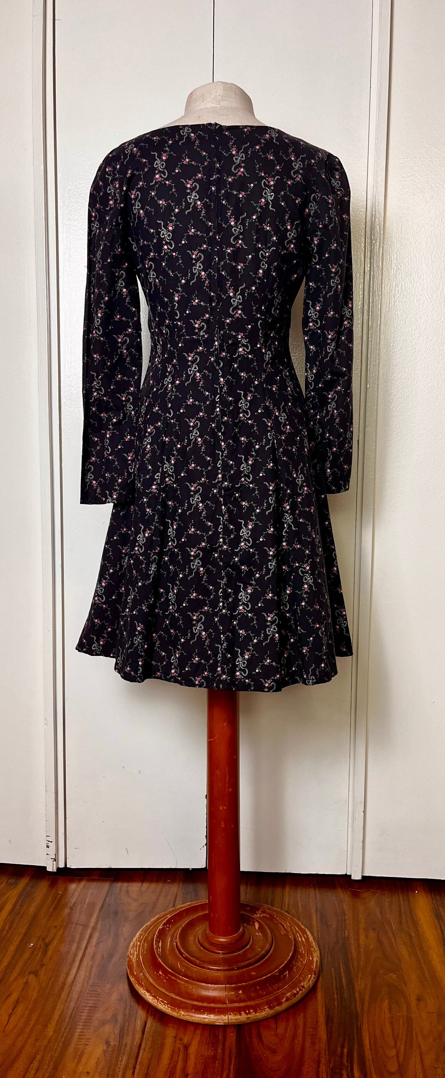 Vintage 1980's "Home-Sewn" Wamsutta-Calico Mini Dress