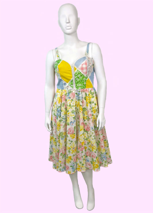 Picnic Sundress w/ Circle Skirt (Size M)