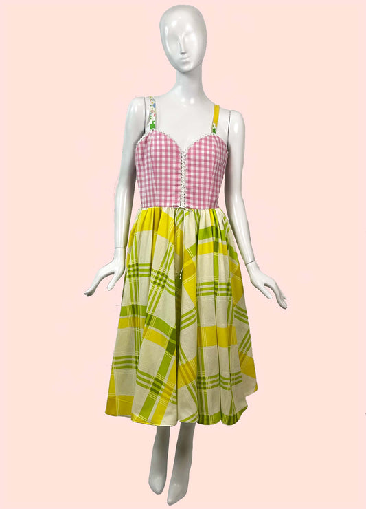Picnic Sundress w/ Circle Skirt (Size S)