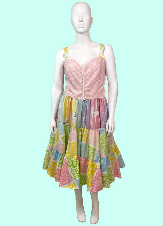 Picnic Sundress w/ Tiered Skirt (Size XXL)
