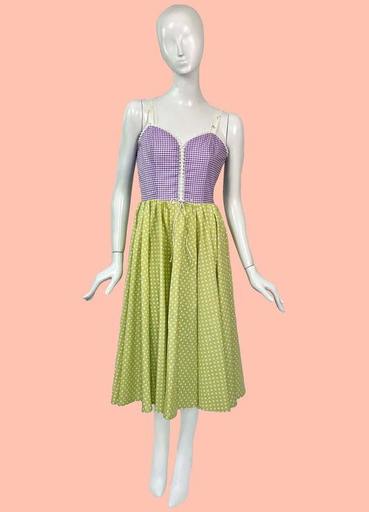 Picnic Sundress w/ Circle Skirt (Size XXS)