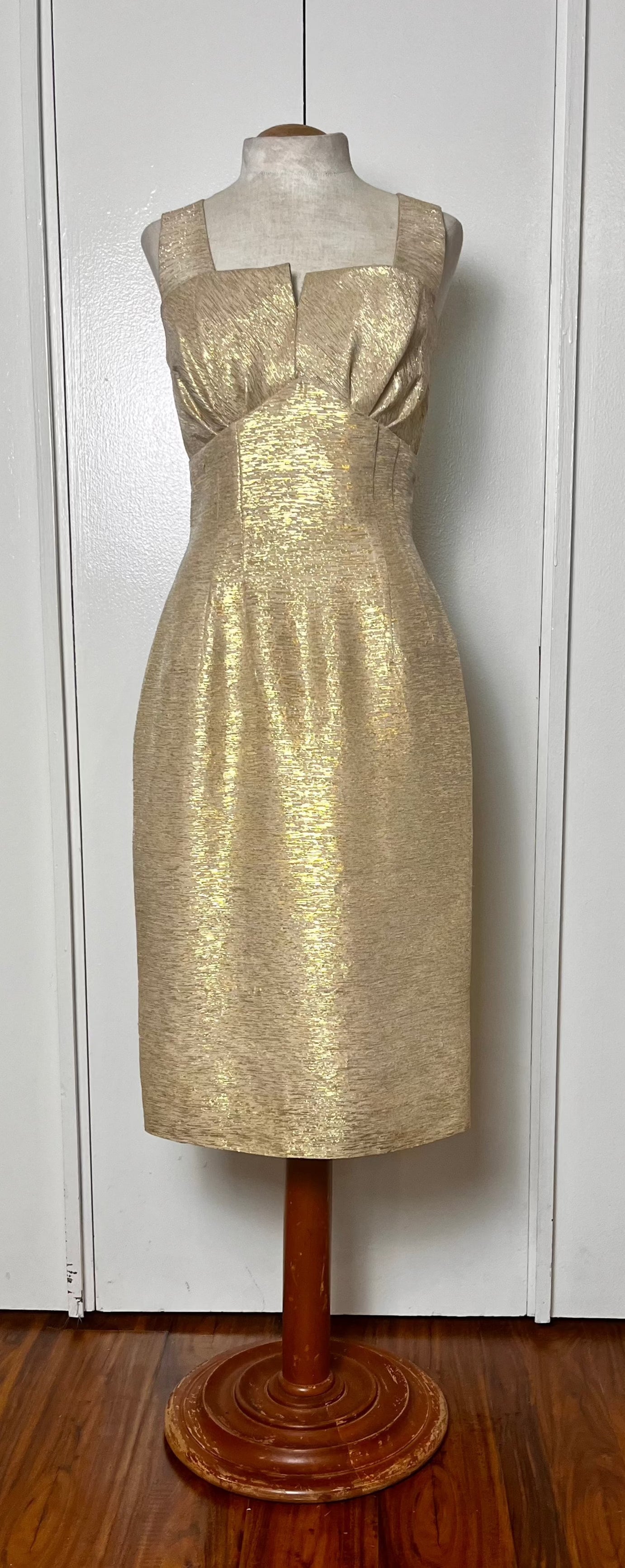 Vintage 1950's Gold Wiggle Dress Vintage 1950's Gold Wiggle Dress
