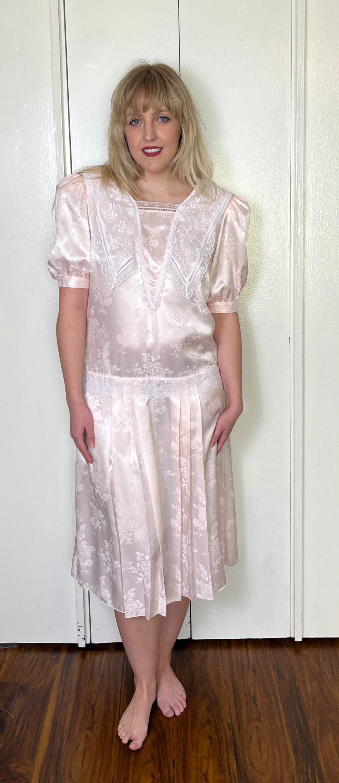 jessica mcclintock satin dress Jessica McClintock Womens Satin lace halter Wedding Dress Sz 8 NWT