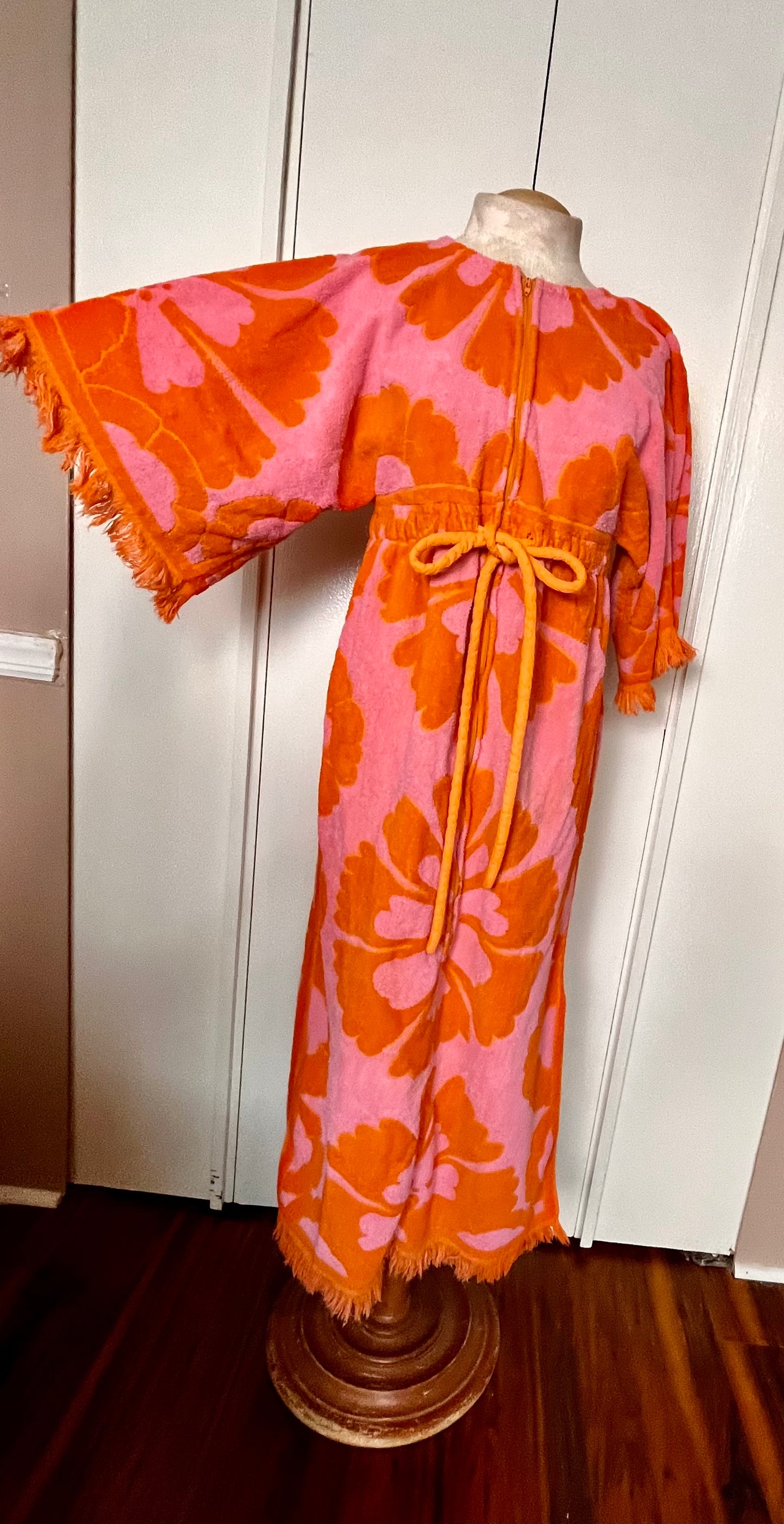 Vintage 1960's "Stevens Utica" Caftan Towel Dress