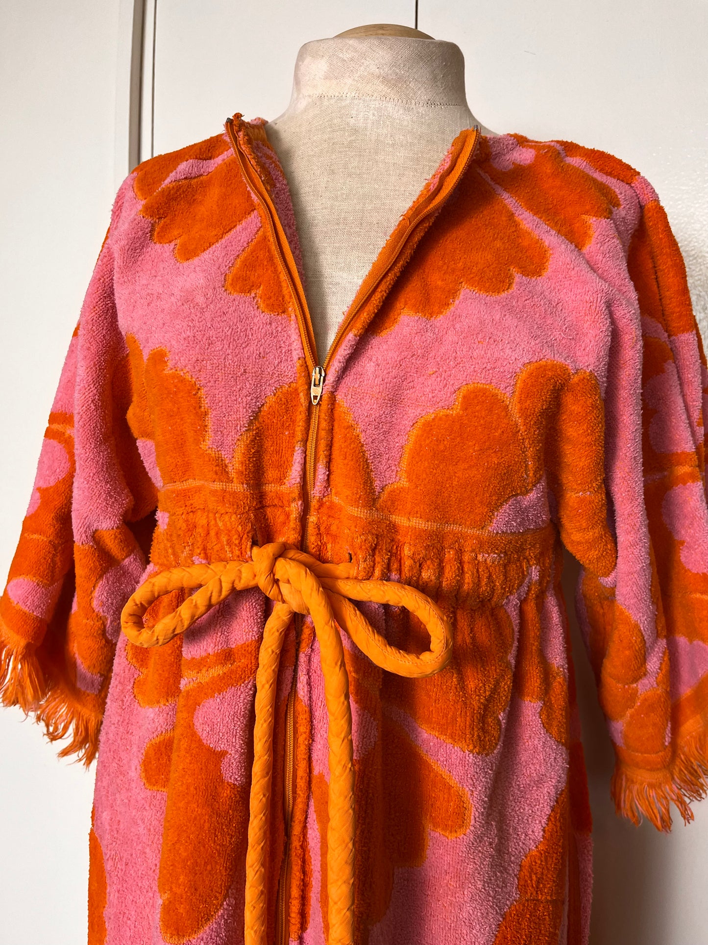 Vintage 1960's "Stevens Utica" Caftan Towel Dress