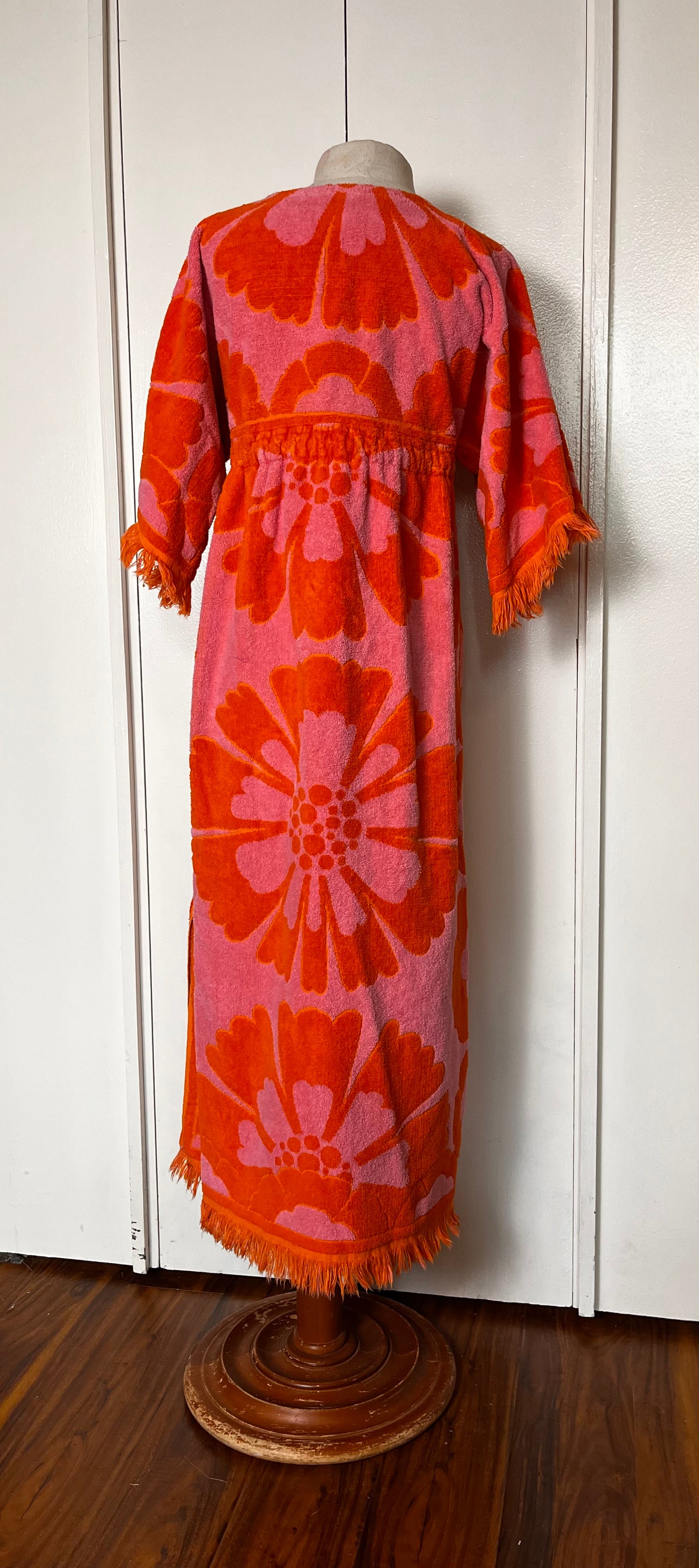 Vintage 1960's "Stevens Utica" Caftan Towel Dress