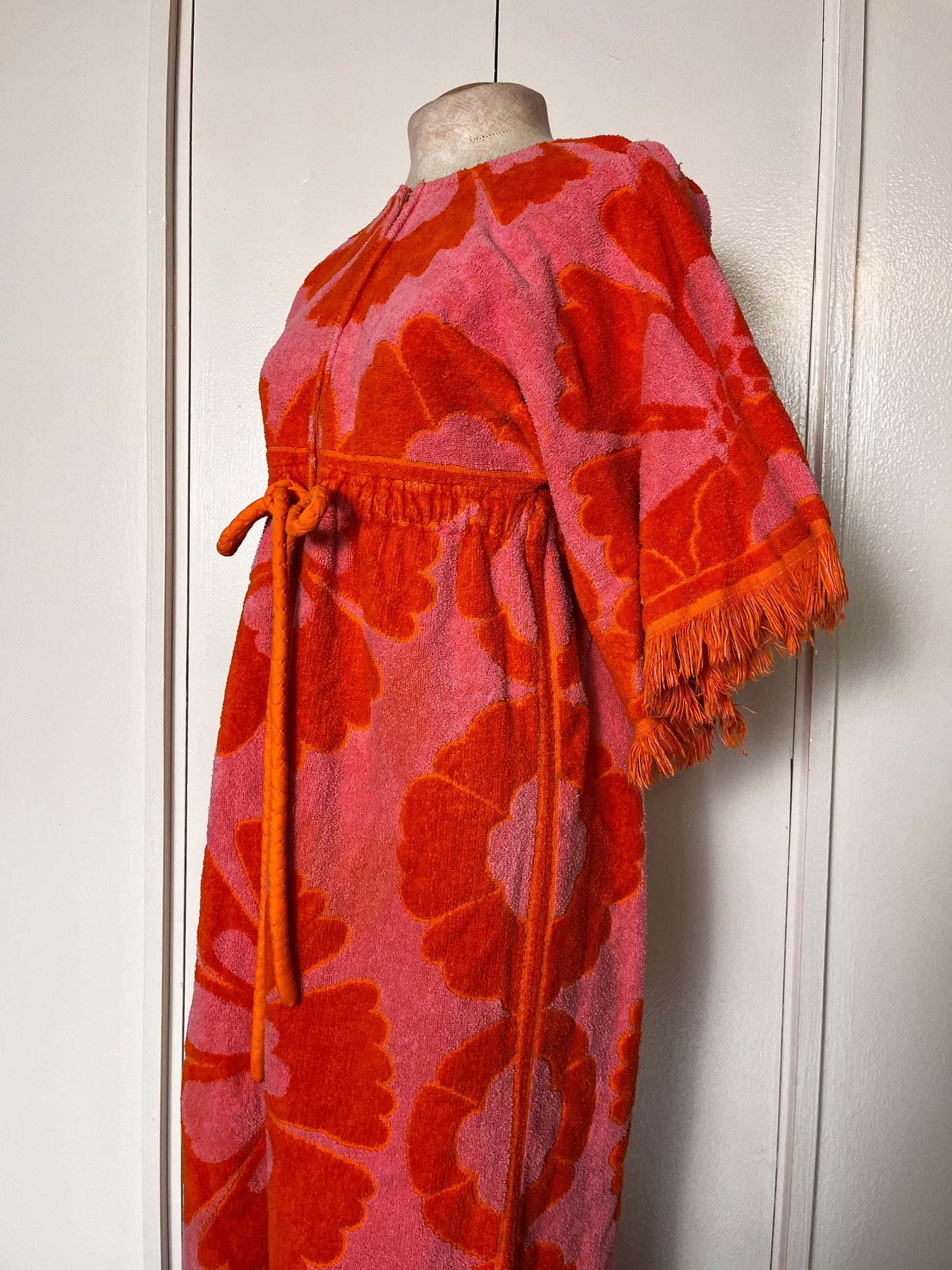 Vintage 1960's "Stevens Utica" Caftan Towel Dress