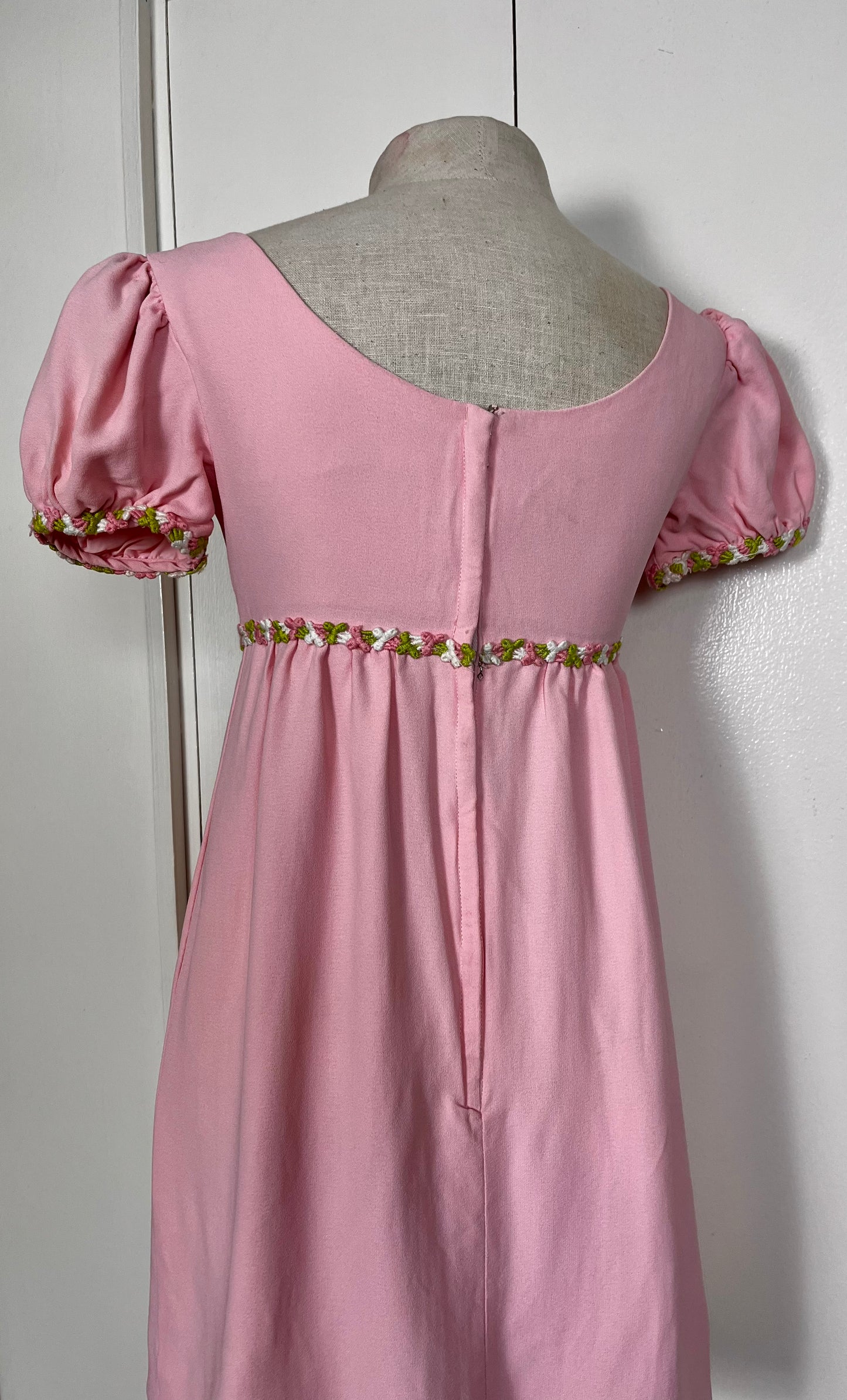 Vintage 1960's Pink Micro Mini Babydoll Dress