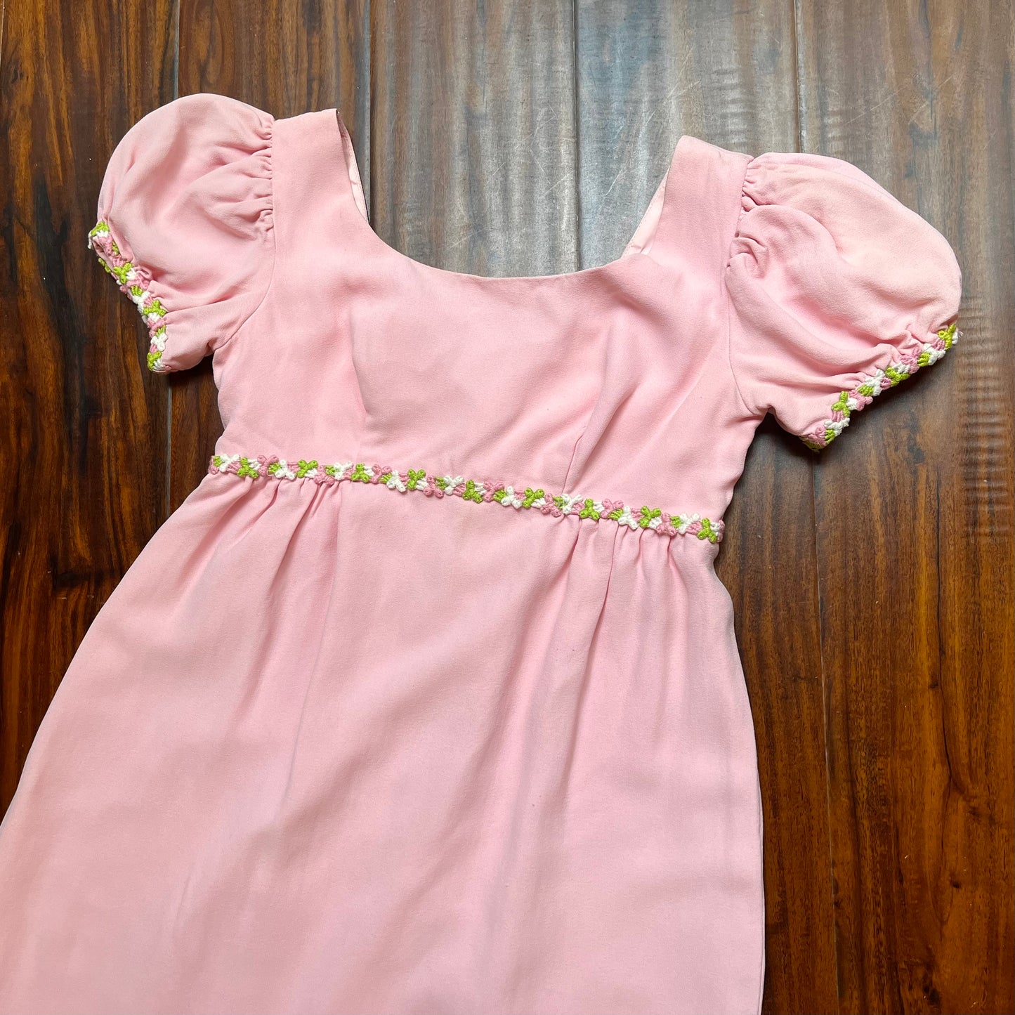 Vintage 1960's Pink Micro Mini Babydoll Dress