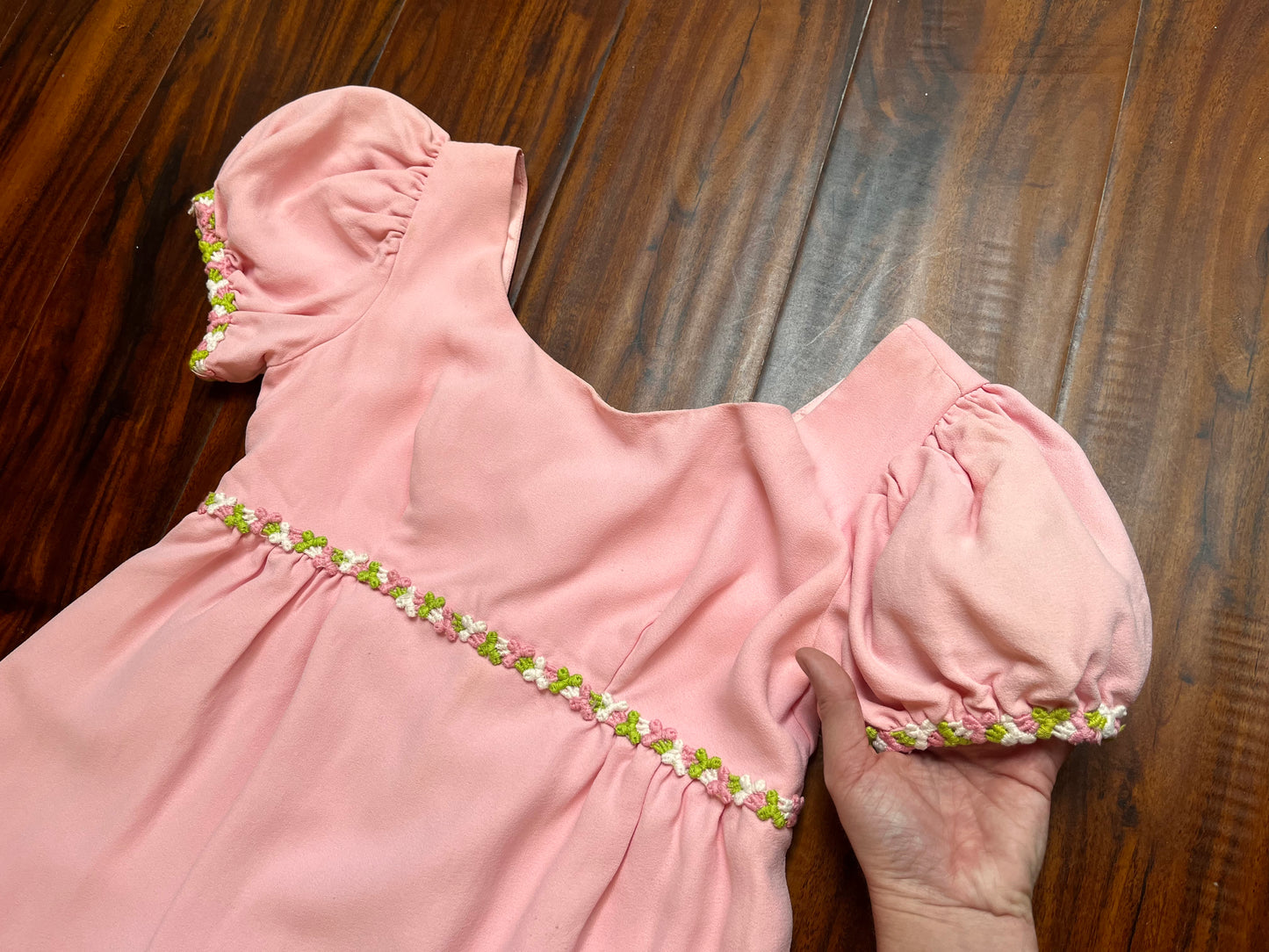 Vintage 1960's Pink Micro Mini Babydoll Dress