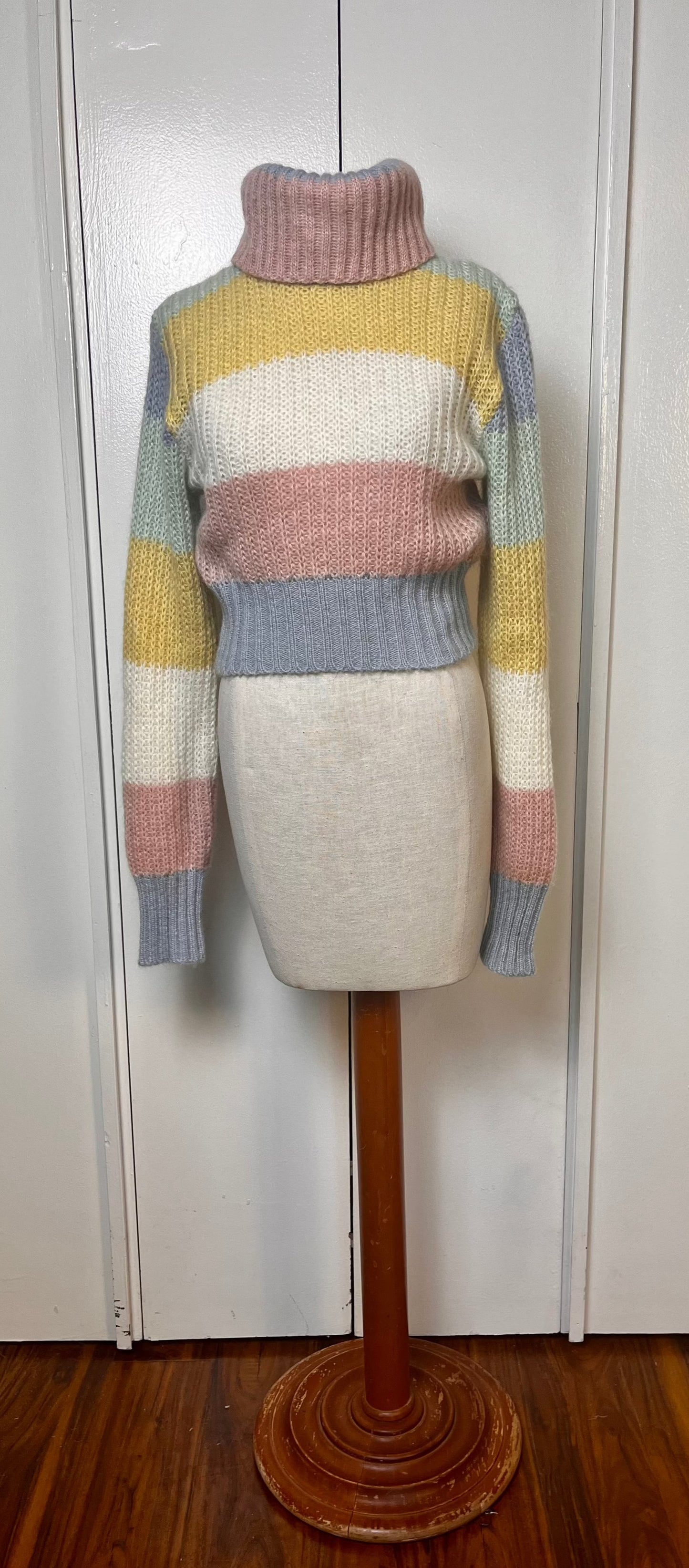 Vintage "Moschino Jeans" Pastel Rainbow Sweater