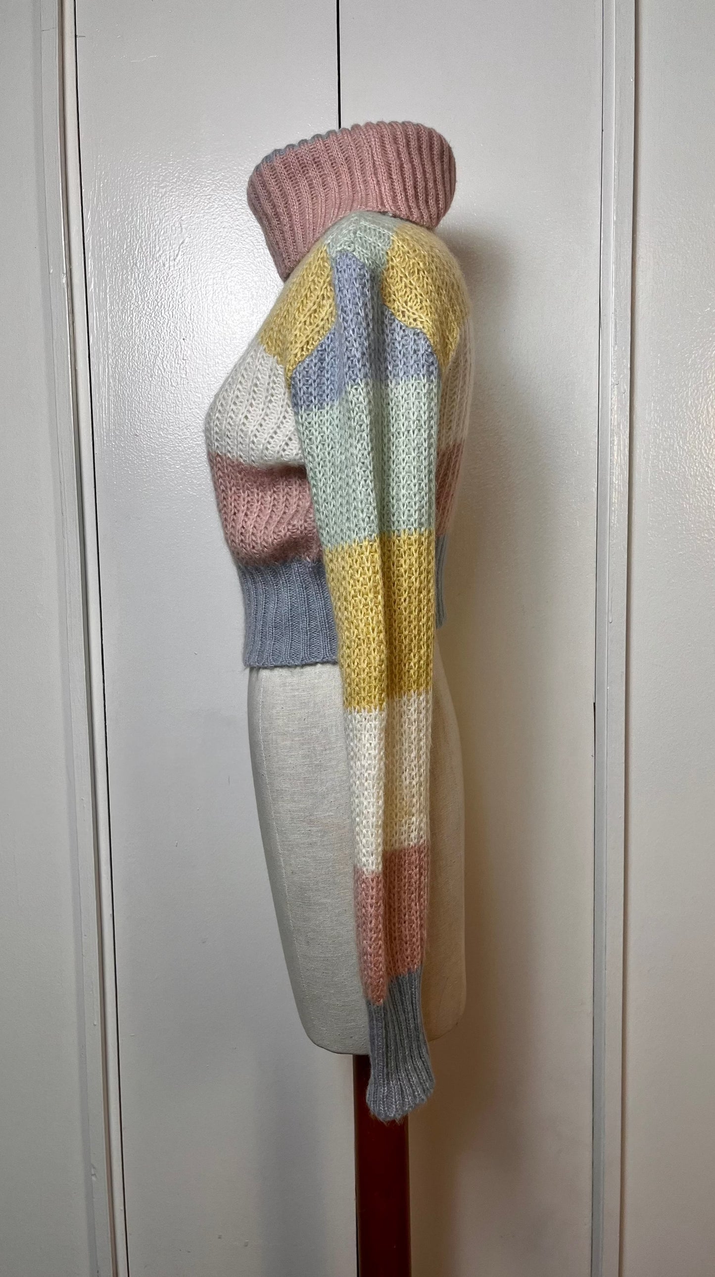 Vintage "Moschino Jeans" Pastel Rainbow Sweater